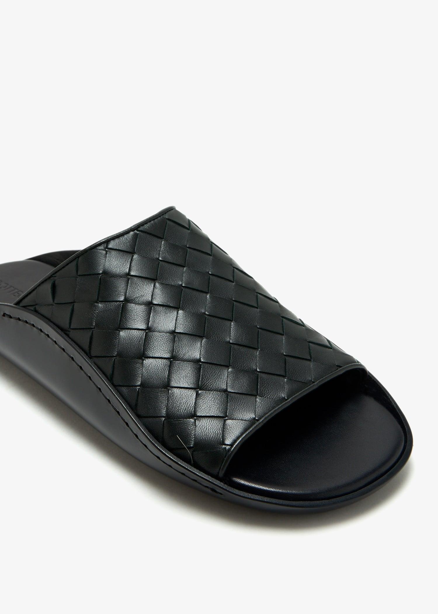 Bottega Veneta Wave Mule Sandals in Black for Men | Lyst