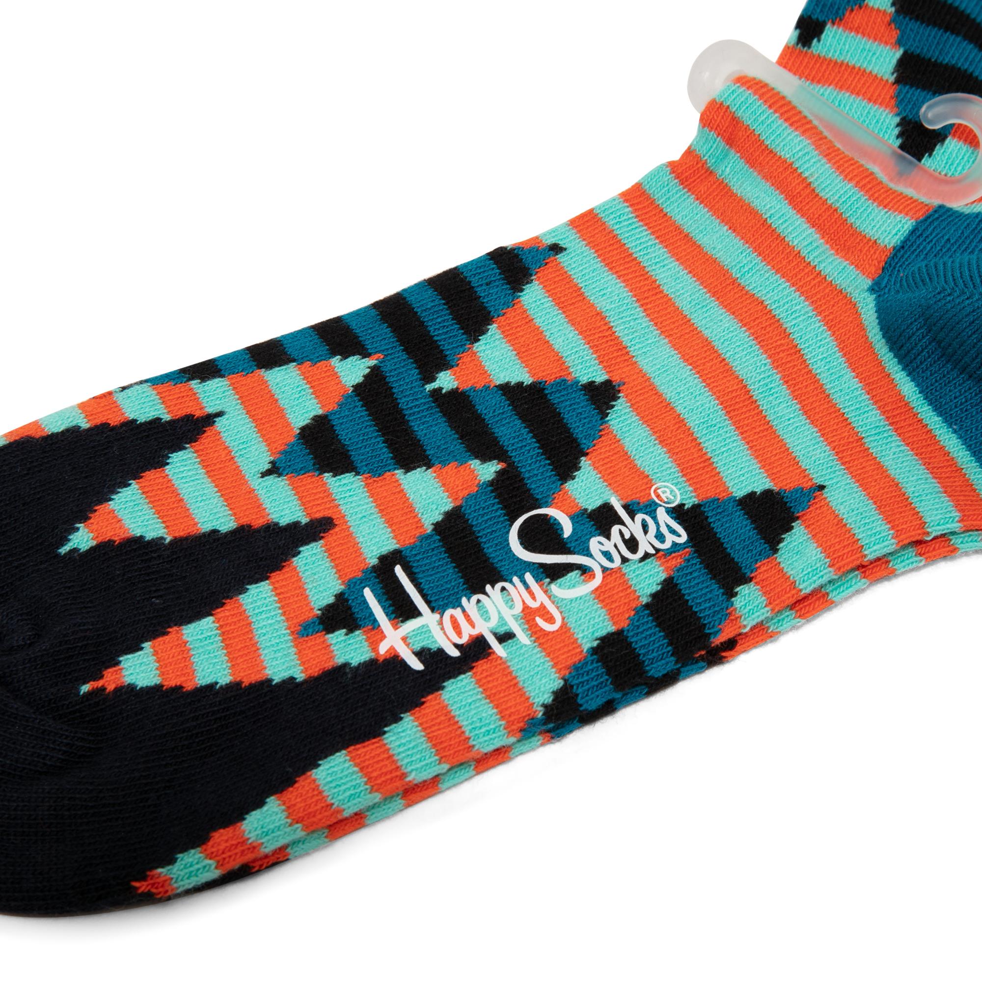 Happy Socks And Stripes - Calze Donna Colorate A Righe E Pois, Confezione Regalo