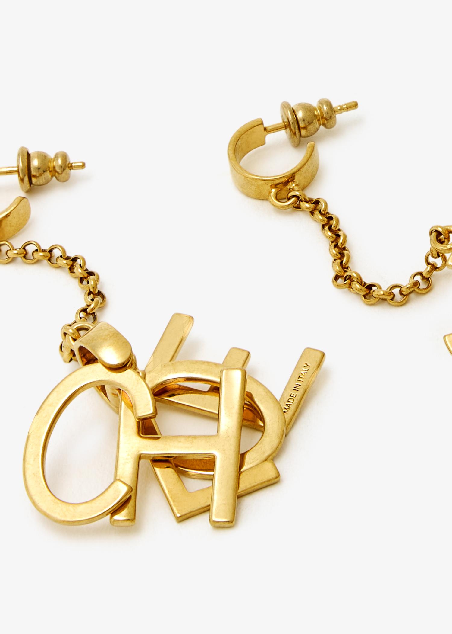 Chloé The Letters Earrings in Metallic | Lyst