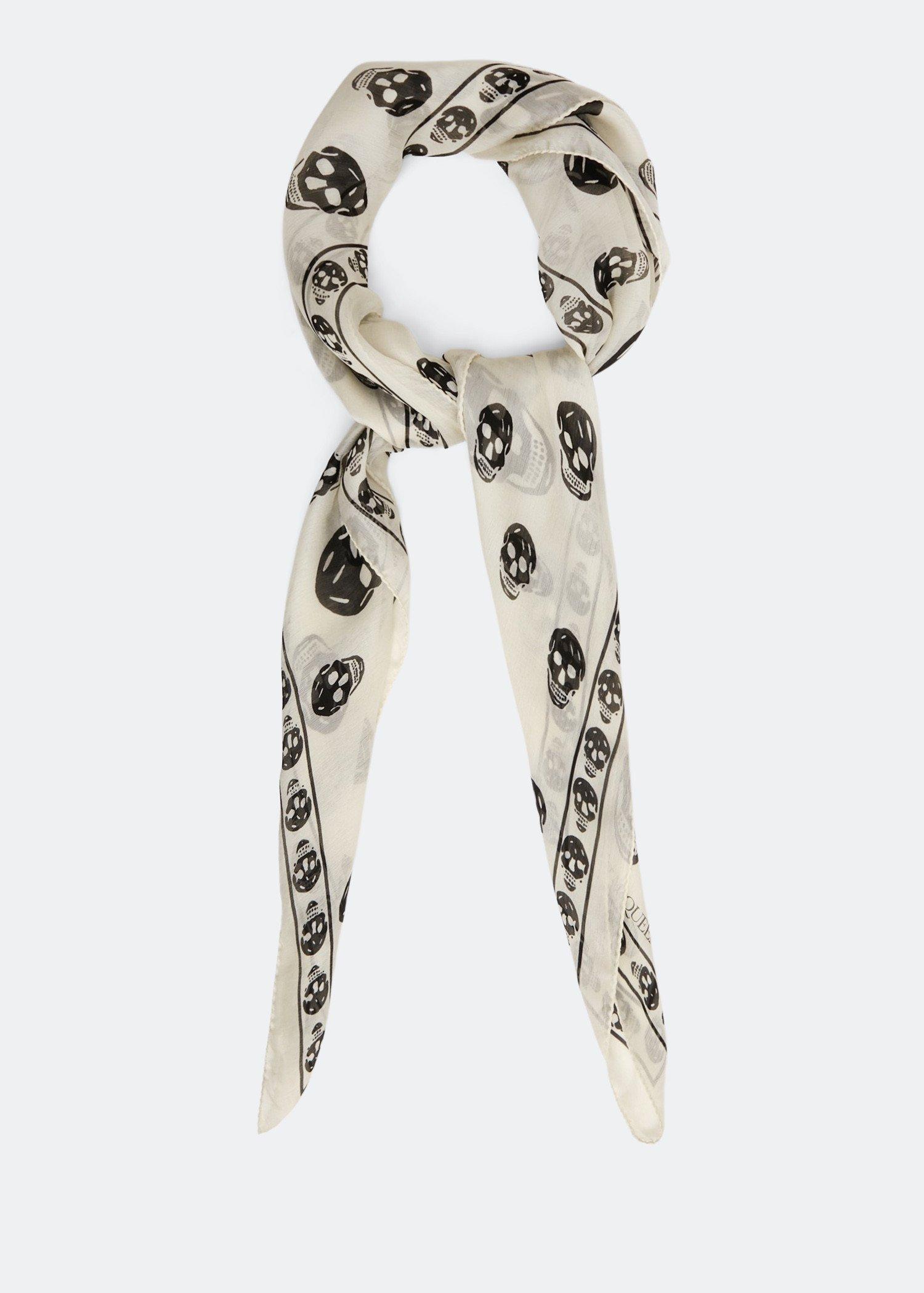 マフラー・ストール Alexander Mcqueen Ivory Silk Blend Scarf NWT Alexander McQueen $550 Large Wool-Silk Scark Scarf