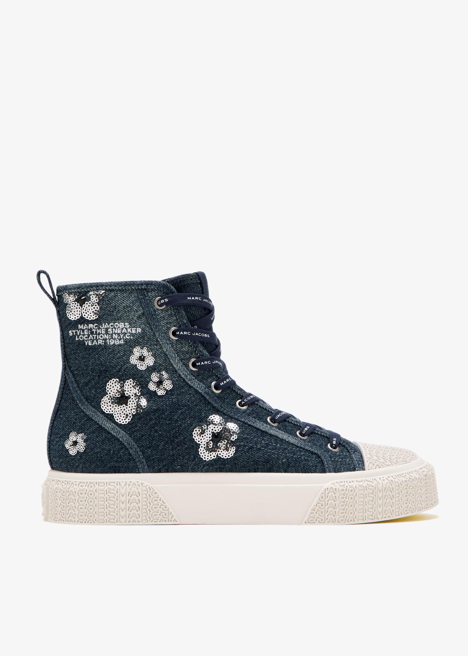 【MARC JACOBS】スパンコール デニム ハイトップ スニーカー Marc Jacobs High-top sneakers for Women | Online Sale up to