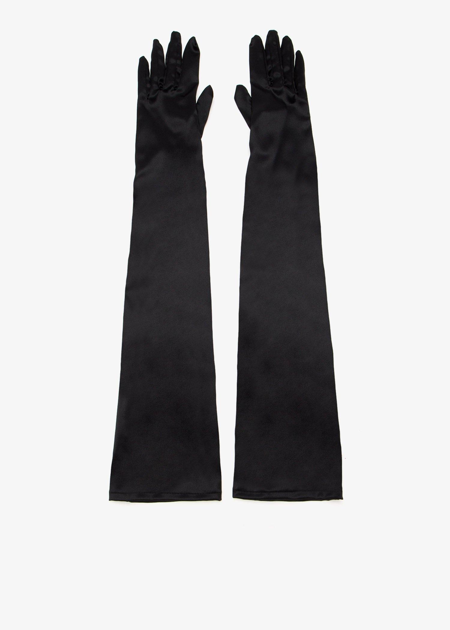 【関税＆送料込み】Dolce & Gabbana Gloves Dolce & Gabbana Black Short Gloves Dolce & Gabbana