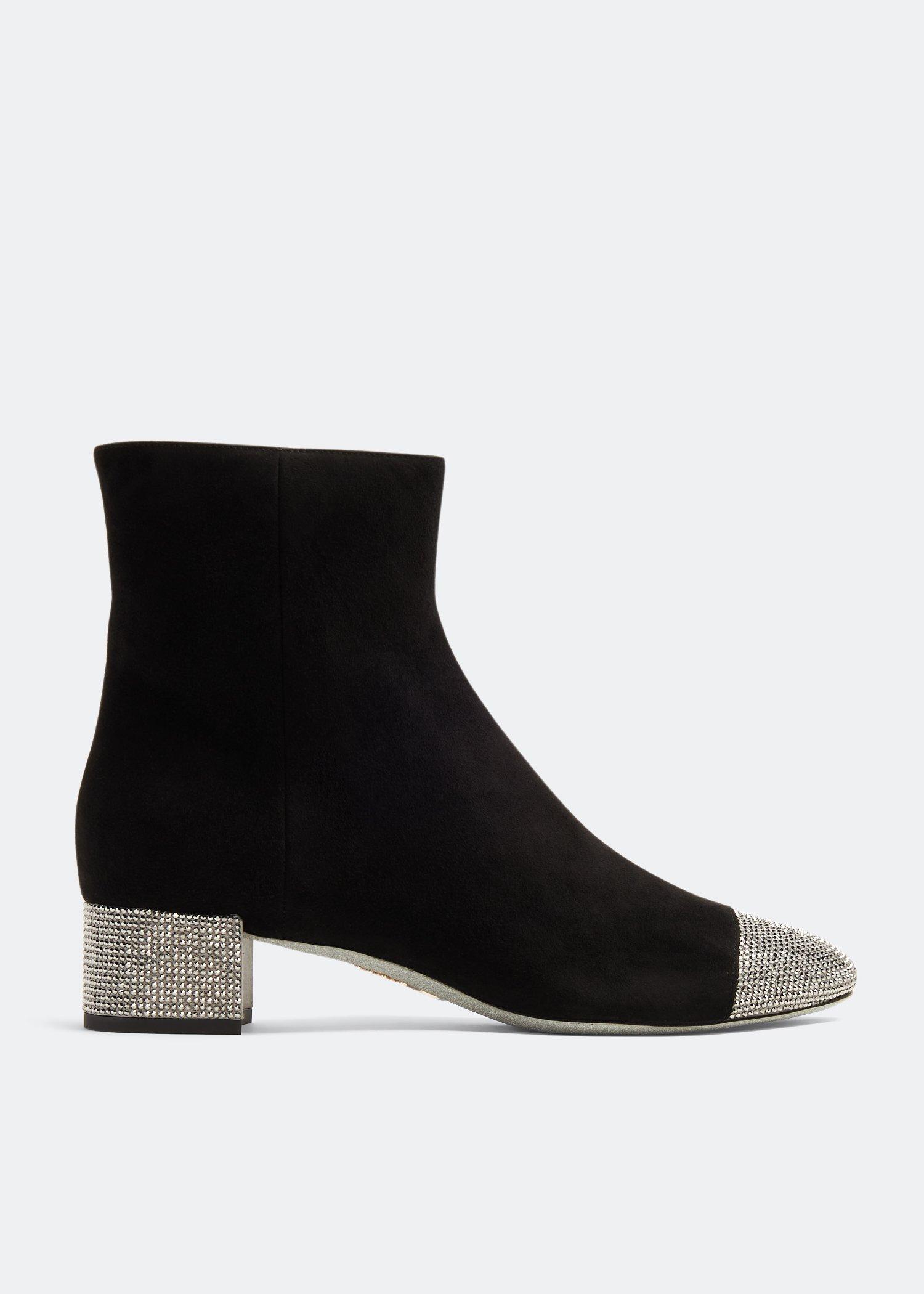 ブーツその他 Rene Caovilla High-Leg Knitted Boots With Rhinestone René Caovilla High-Leg Knitted With Rhinestone Detailing