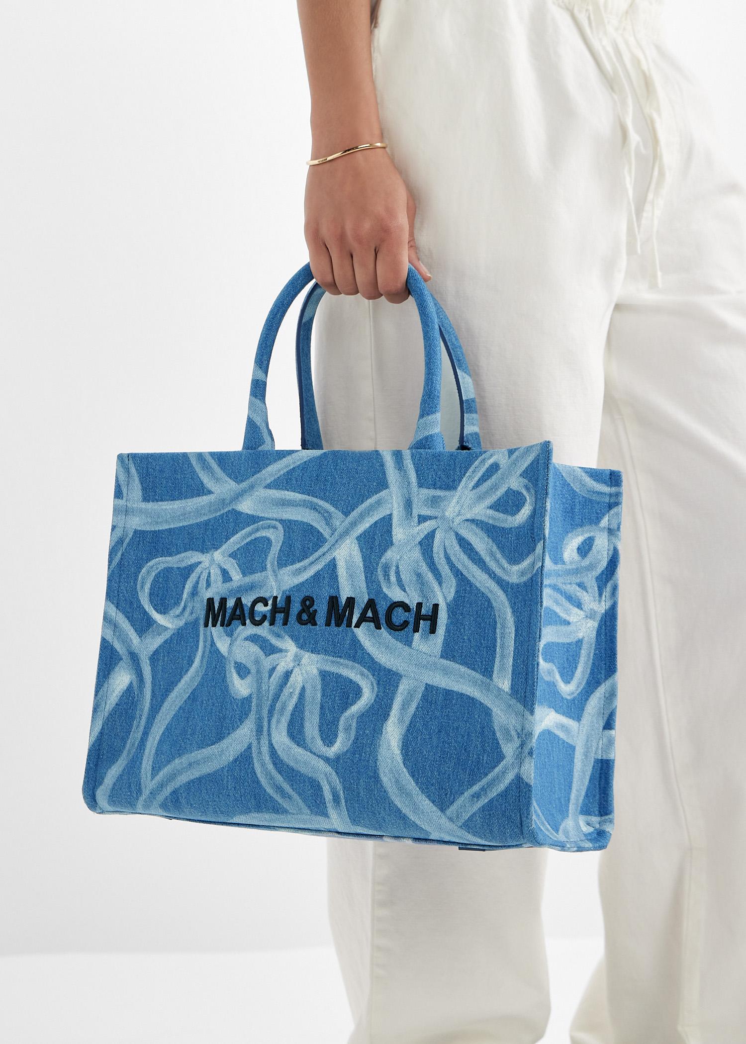 トートバッグ MACH & MACH Pastel light-blue satin small Cadeau handbag Blue Mach & Mach Bags for Women | Lyst