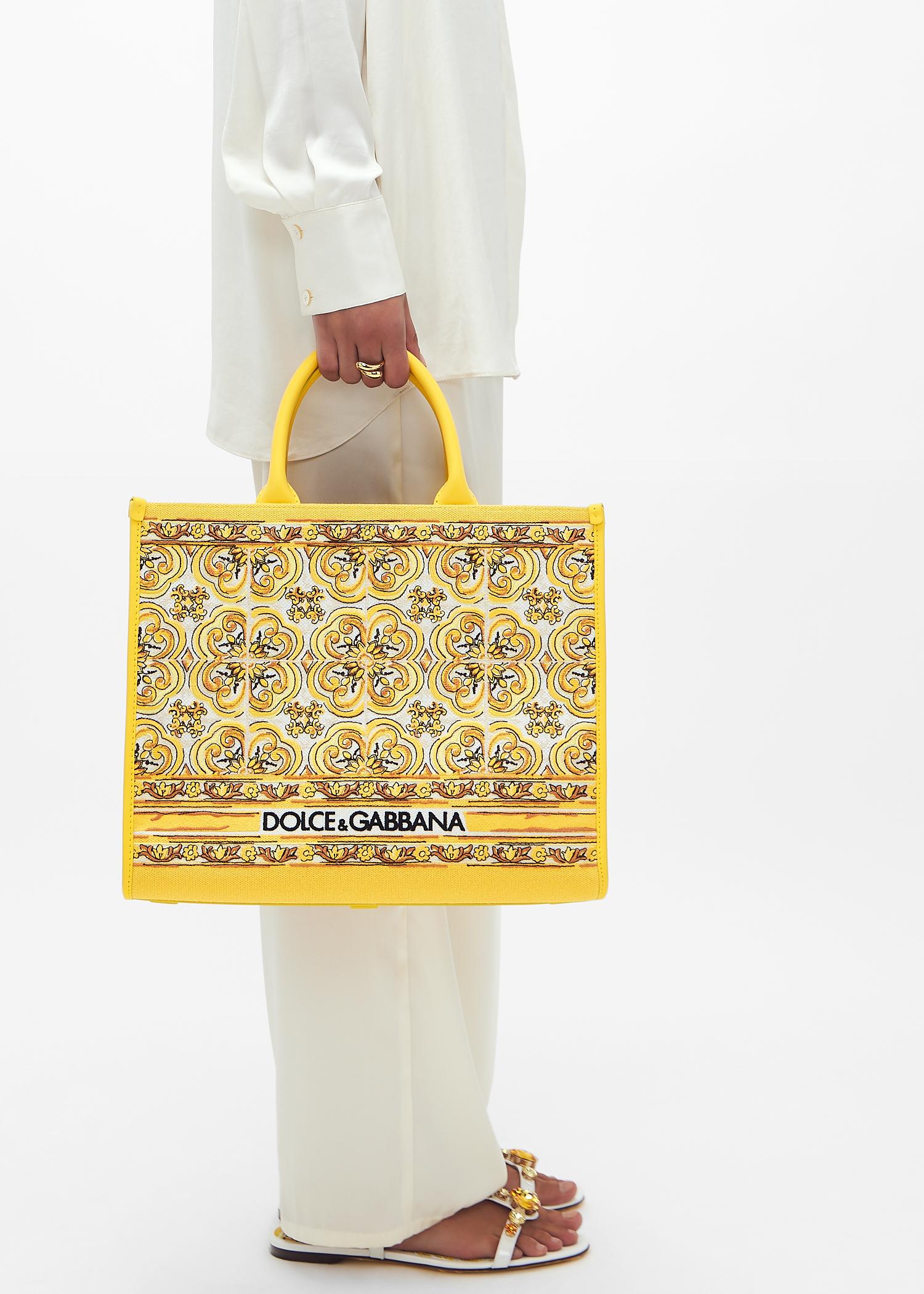 Dolce & Gabbana Medium Dg Daily Shopper Tote Bag in Yellow