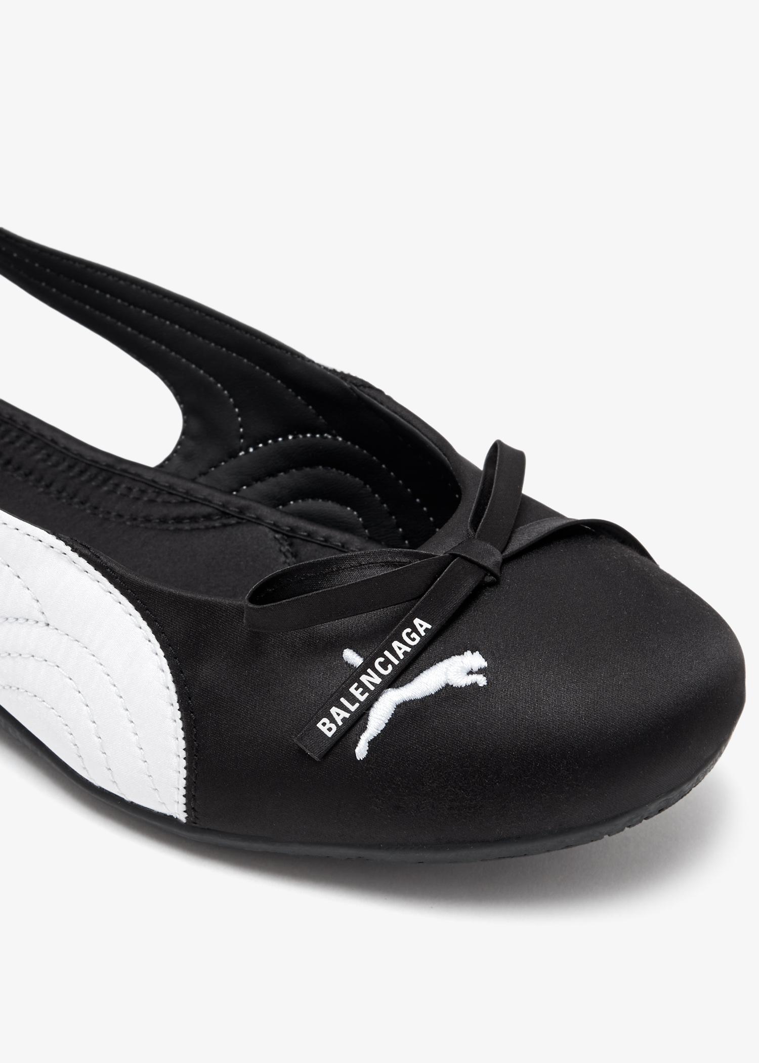 バレエシューズ Balenciaga  flat shoes 38 BALENCIAGA - Leopold Satin Ballerina Flats Balenciaga