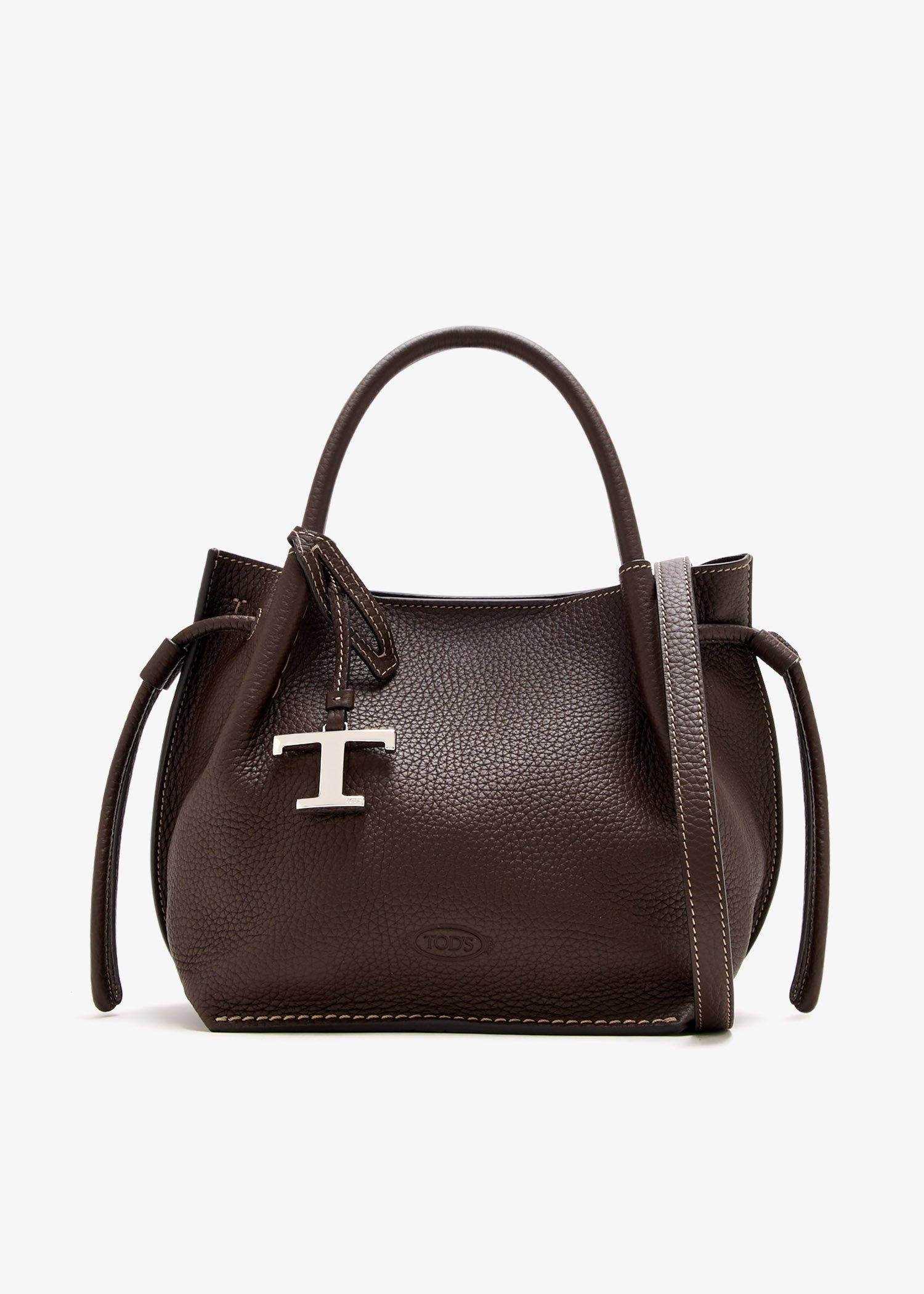 Tod'S トッズ Small Leather Bucket Bag ブラウン Woman マルチカラー レザー バケット バッグ スモール