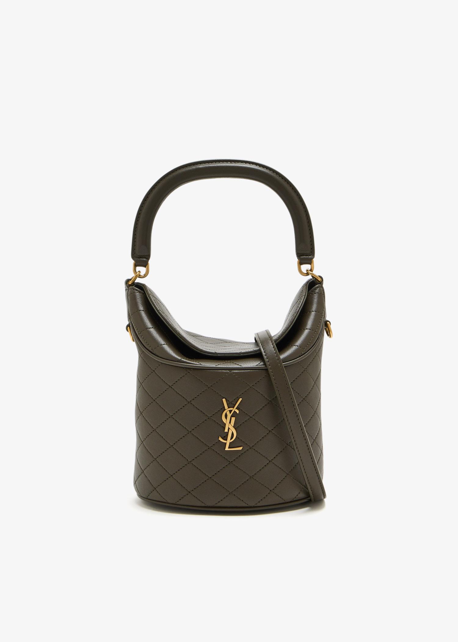 【SAINT LAURENT】LEATHER BUCKET BAG●817386AADUK1000 SAINT LAURENT - Leather bucket bag | Leam Roma - Luxury
