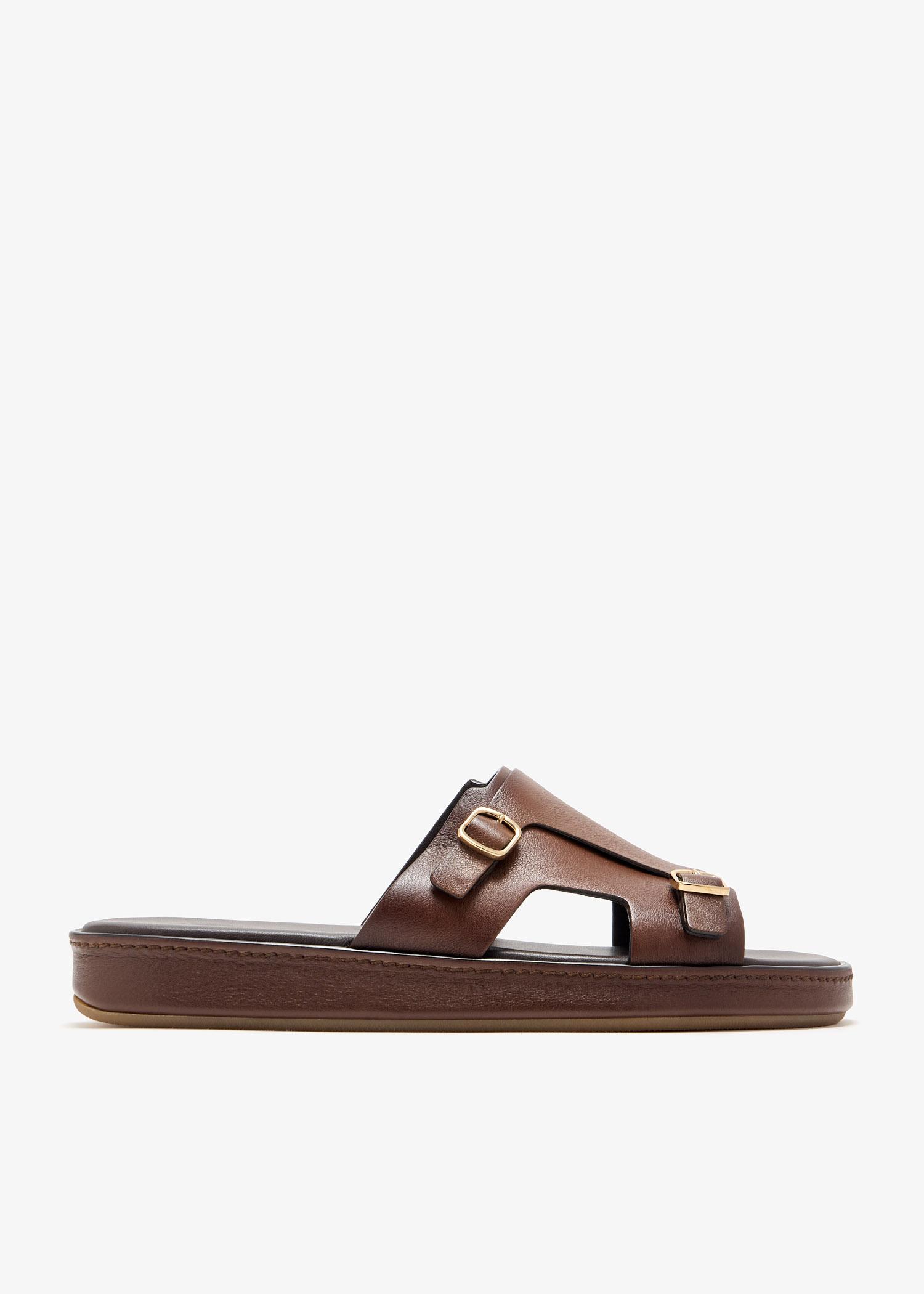 santoni-Brown-Pacifico-Sandals