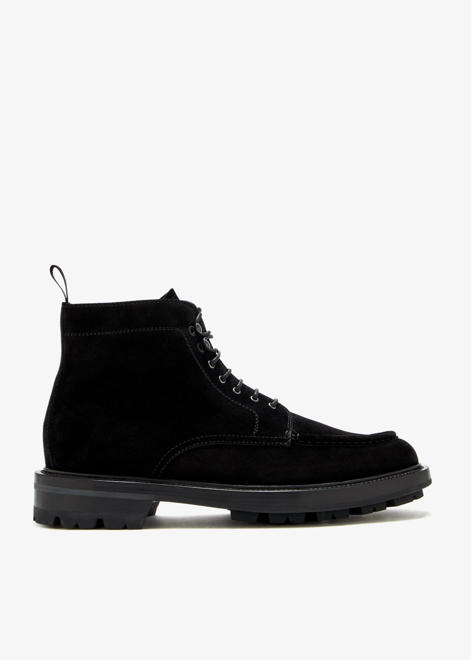 BLACKBARRETT by neil barrett レザーブーツ Neil Barrett Leather PIERCED PUNK Combat Boots with Side Zip