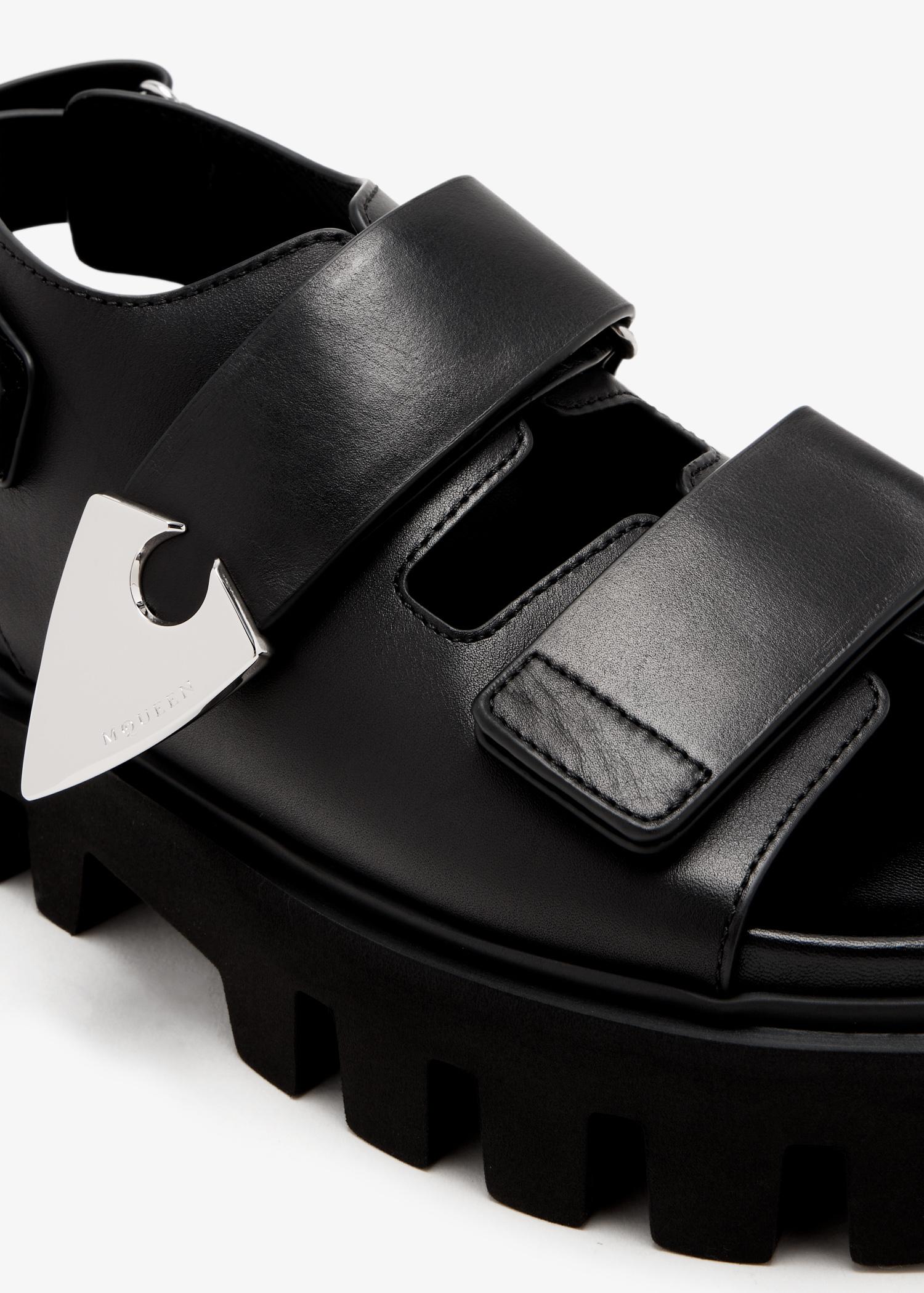 McQueen Parachute Sandals in Black | Lyst