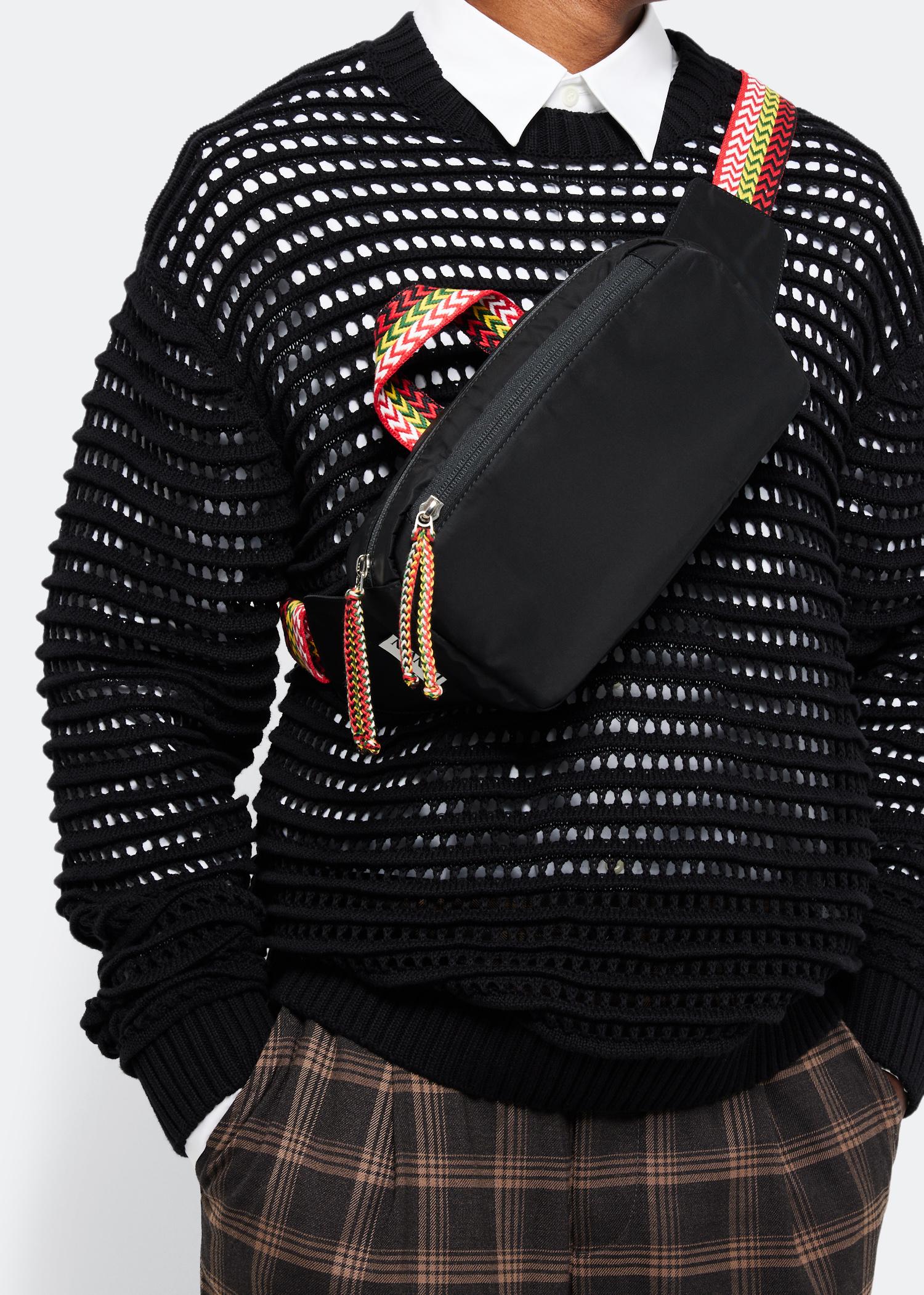 Lanvin Curb Belt Bag in Black for Men | Lyst