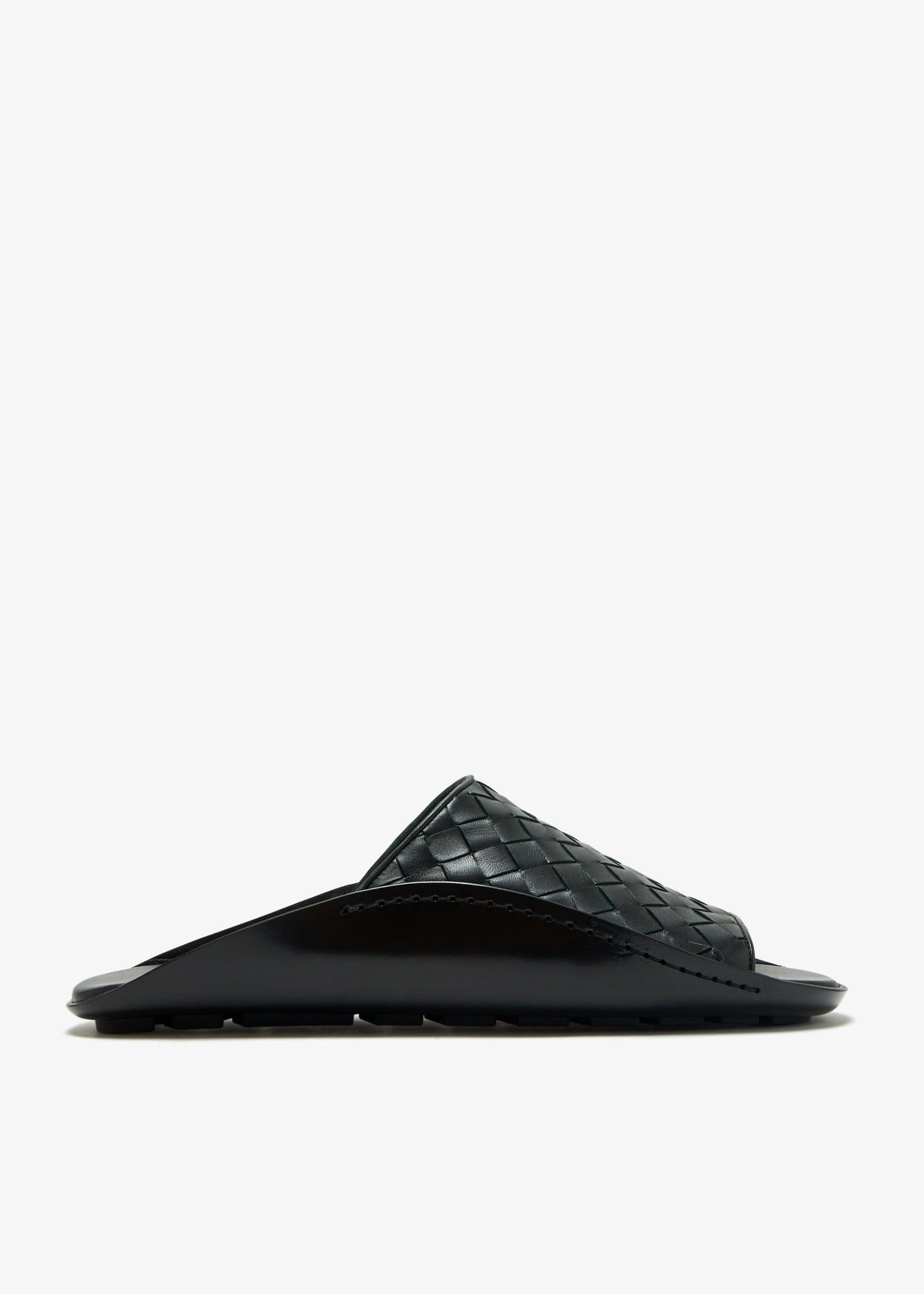 Bottega Veneta Wave Mule Sandals in Black for Men | Lyst