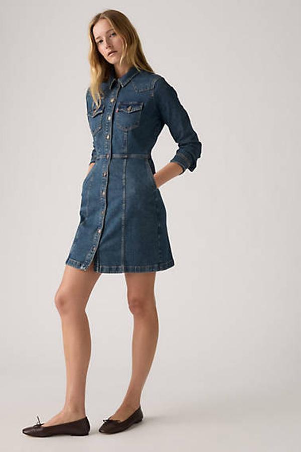 Tico Vestido De Mezclilla Levis Chaqueta Levis Mujer Jumper Tico