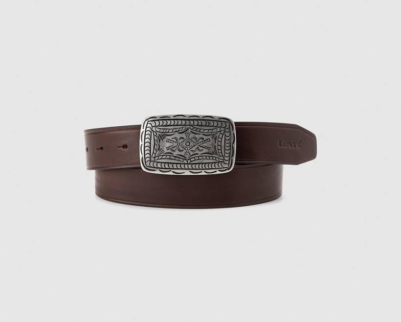 Levi's ASHLAND METAL Bruin - Gratis levering | ! - Accessoires Riemen Heren € 29,99