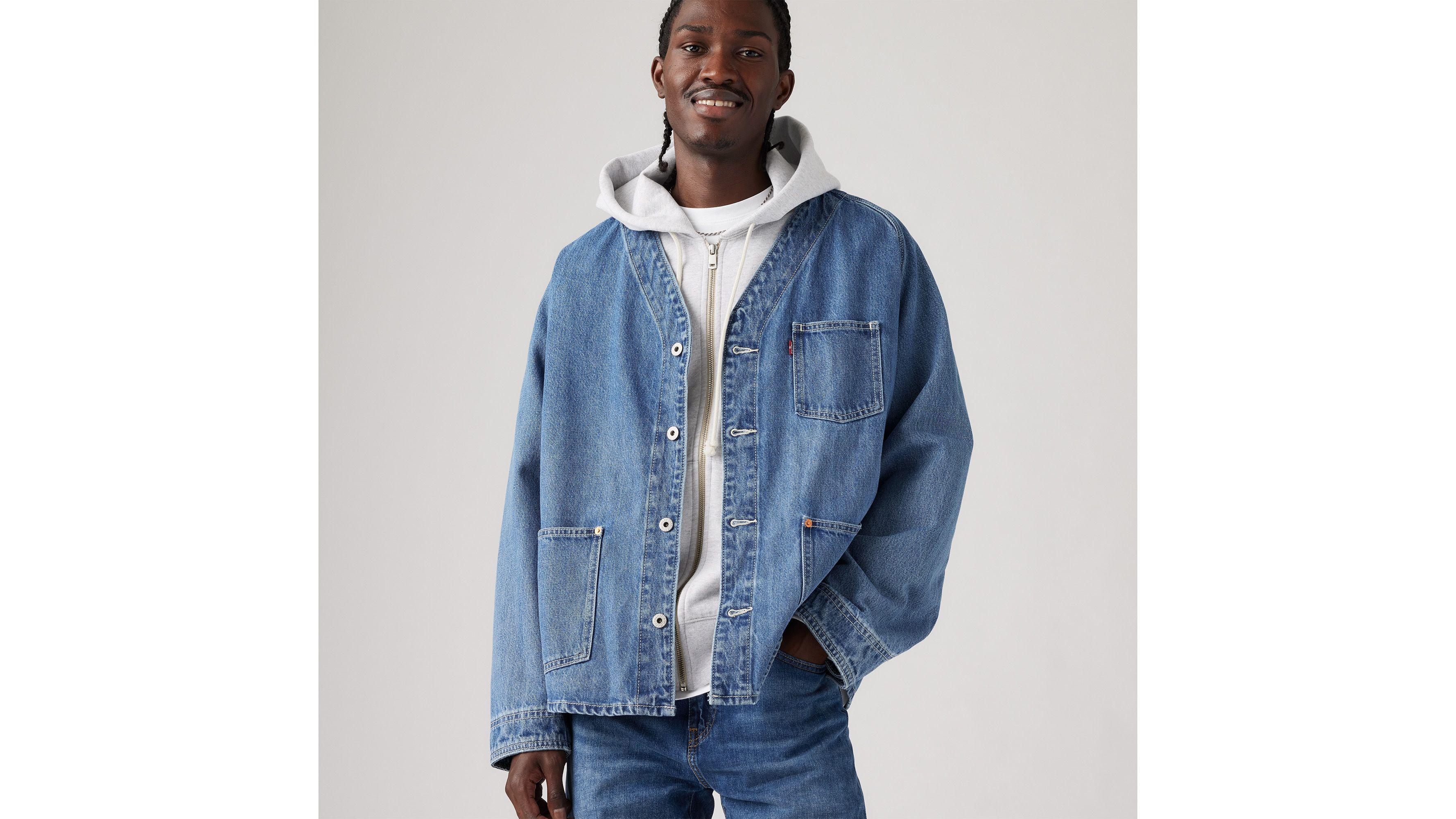 Levi's Union Engineer Cardigan Trucker Jacket in Black for Men