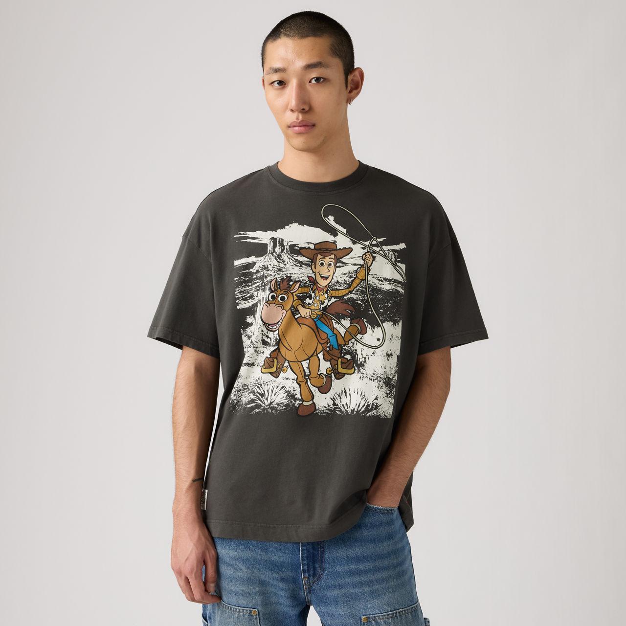 Levi's X Toy Story Boxy Tee in Black for Men | Lyst UK