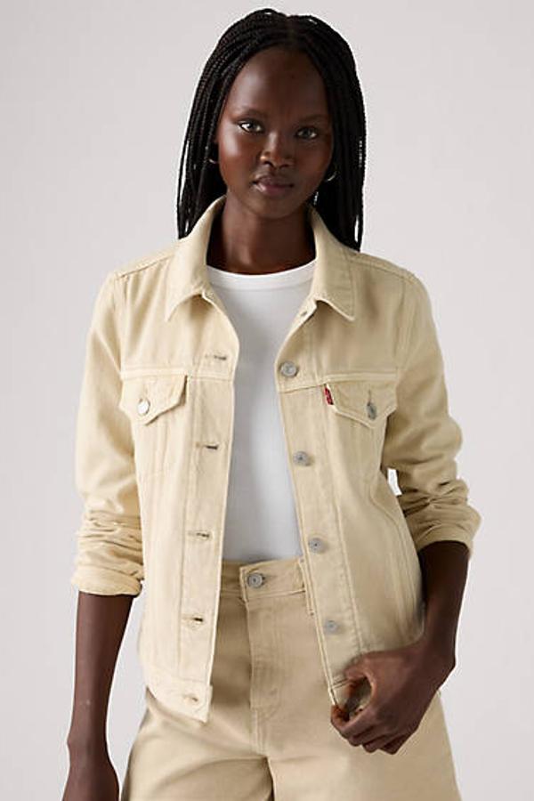 Denim Jacket Veste En Jeans Beige Veste En Jean Creme Acheter