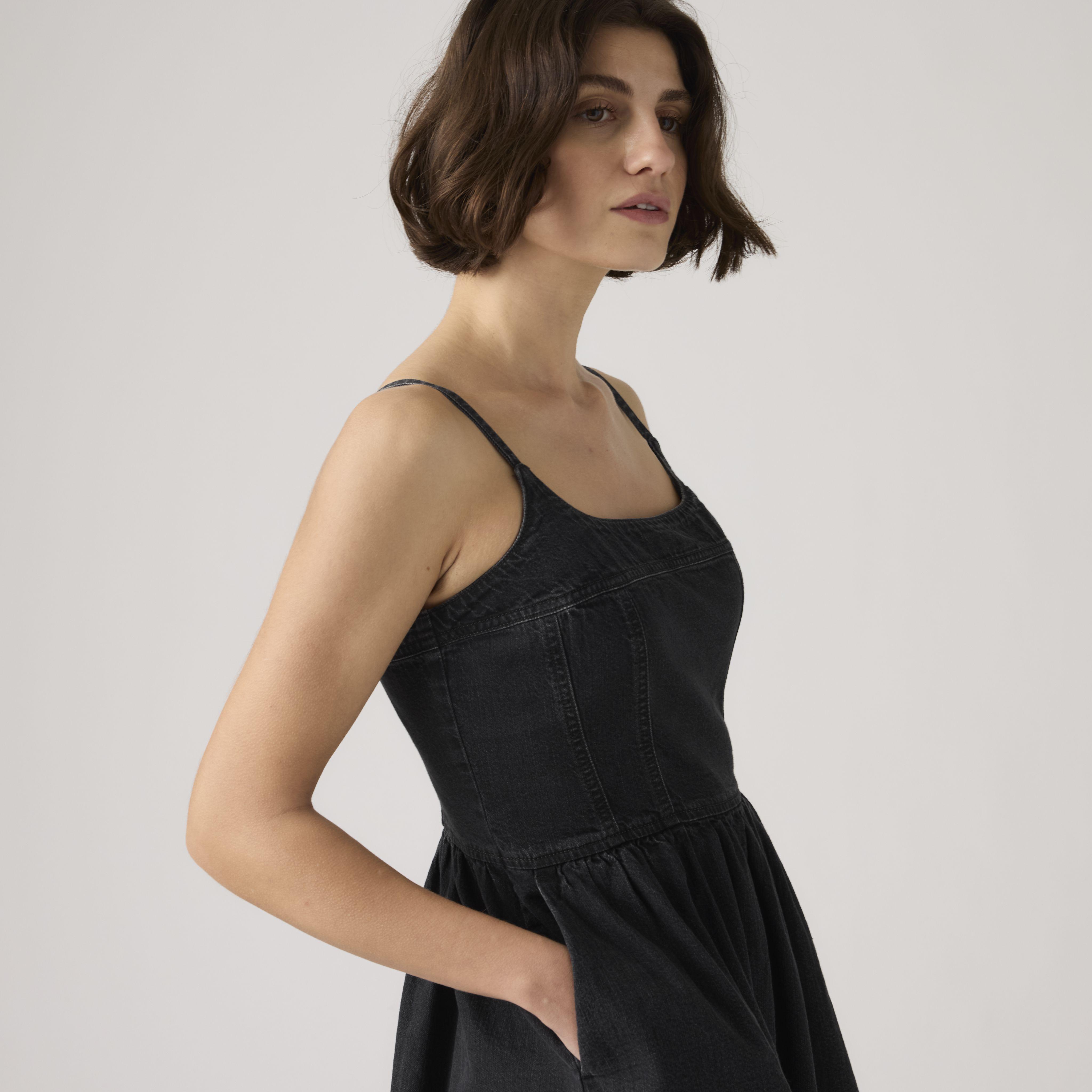 Levi's Jadine Denim Dress in Black | Lyst UK