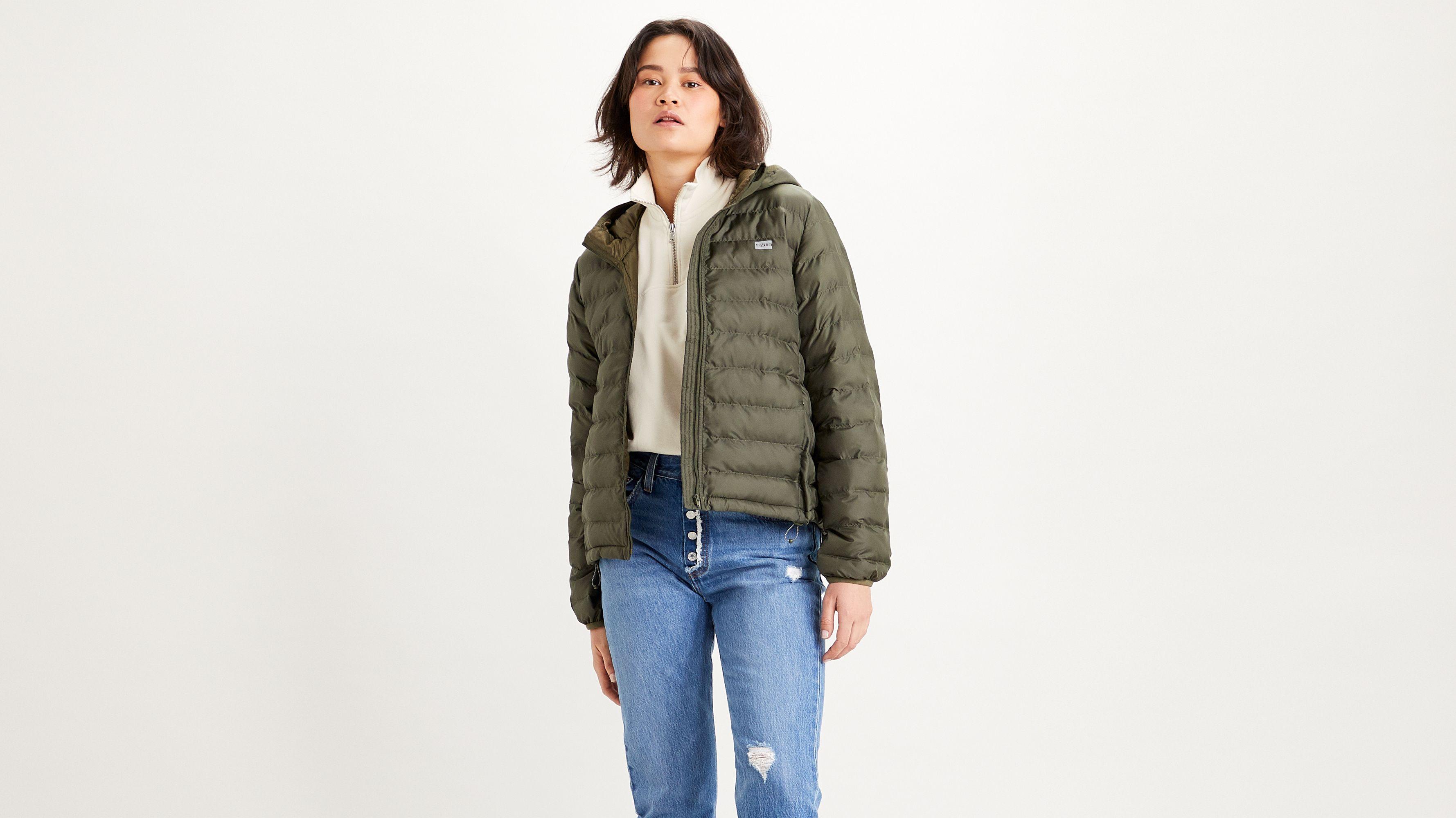 Levi's Pandora Packable Jacket in Green 