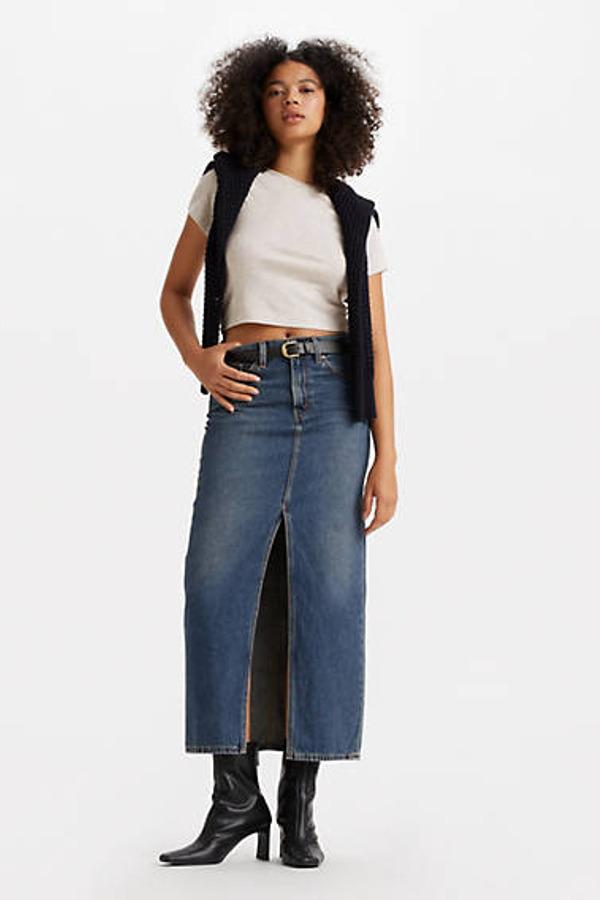 Jupes mi longues Levi s pour femme Reductions en ligne jusqu a 78 Lyst