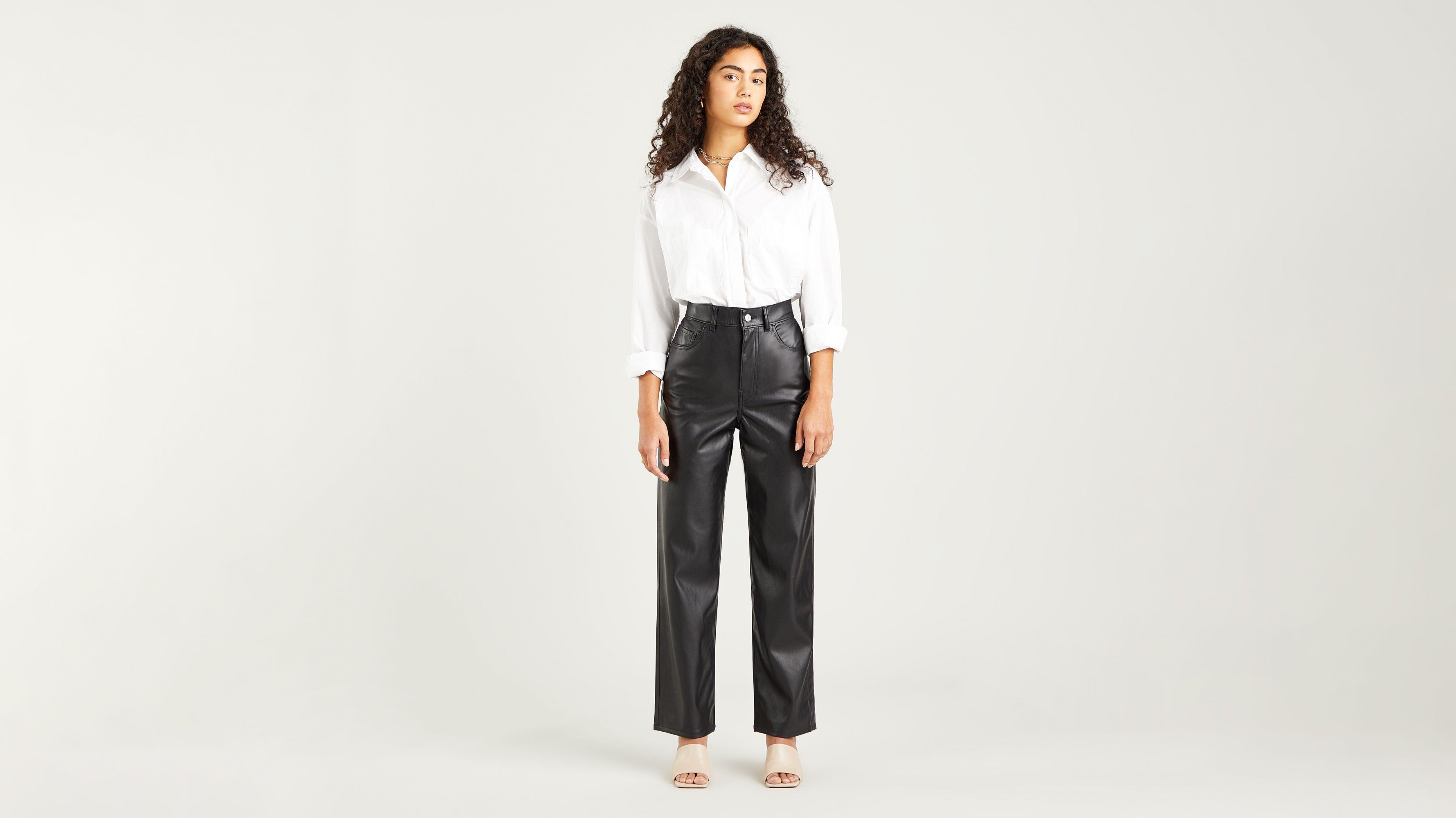 Levi's Ribcage Straight Jeans Nepleer in het Zwart | Lyst NL
