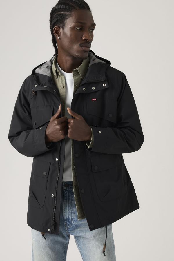 Veste Parka Levis à capuche vert kaki taille S femme - Vêtements