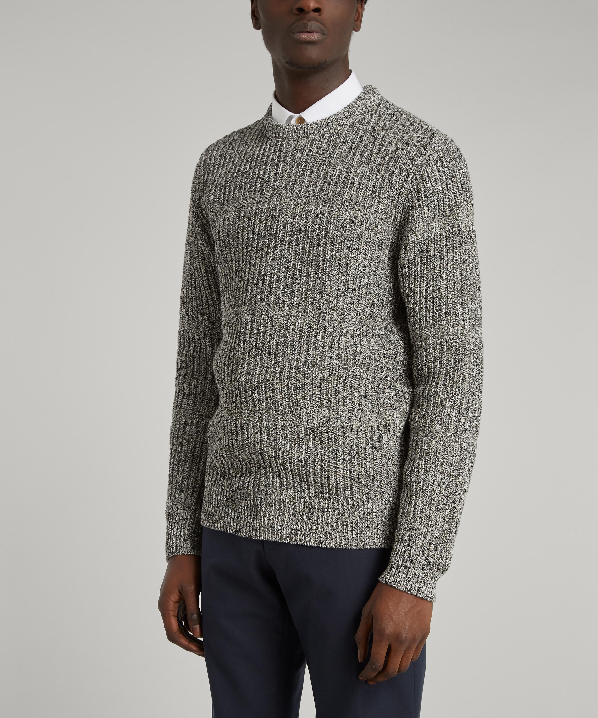 A.P.C. Cotton Steve Fisherman Knit Jumper in Gray for Men Lyst