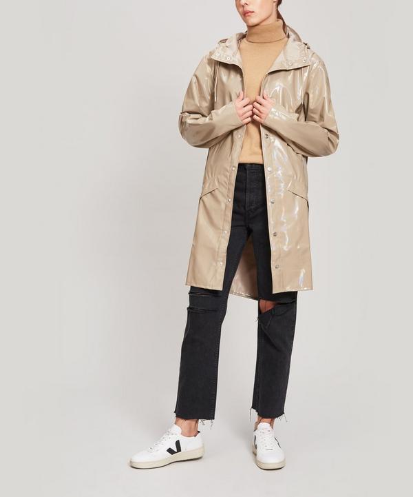 Rains long jacket beige Clearance