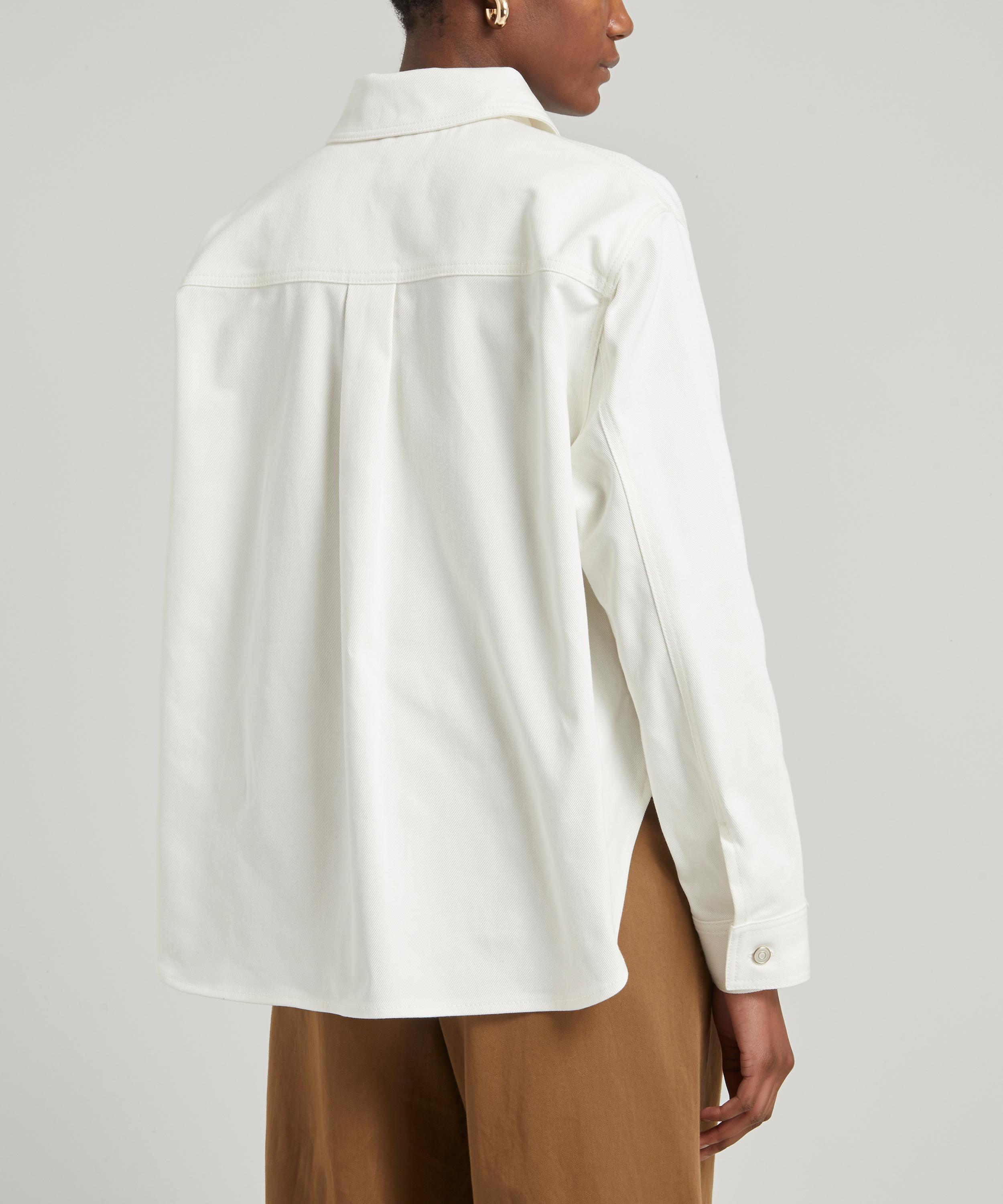 Loewe Leather Pocket Denim Overshirt in 