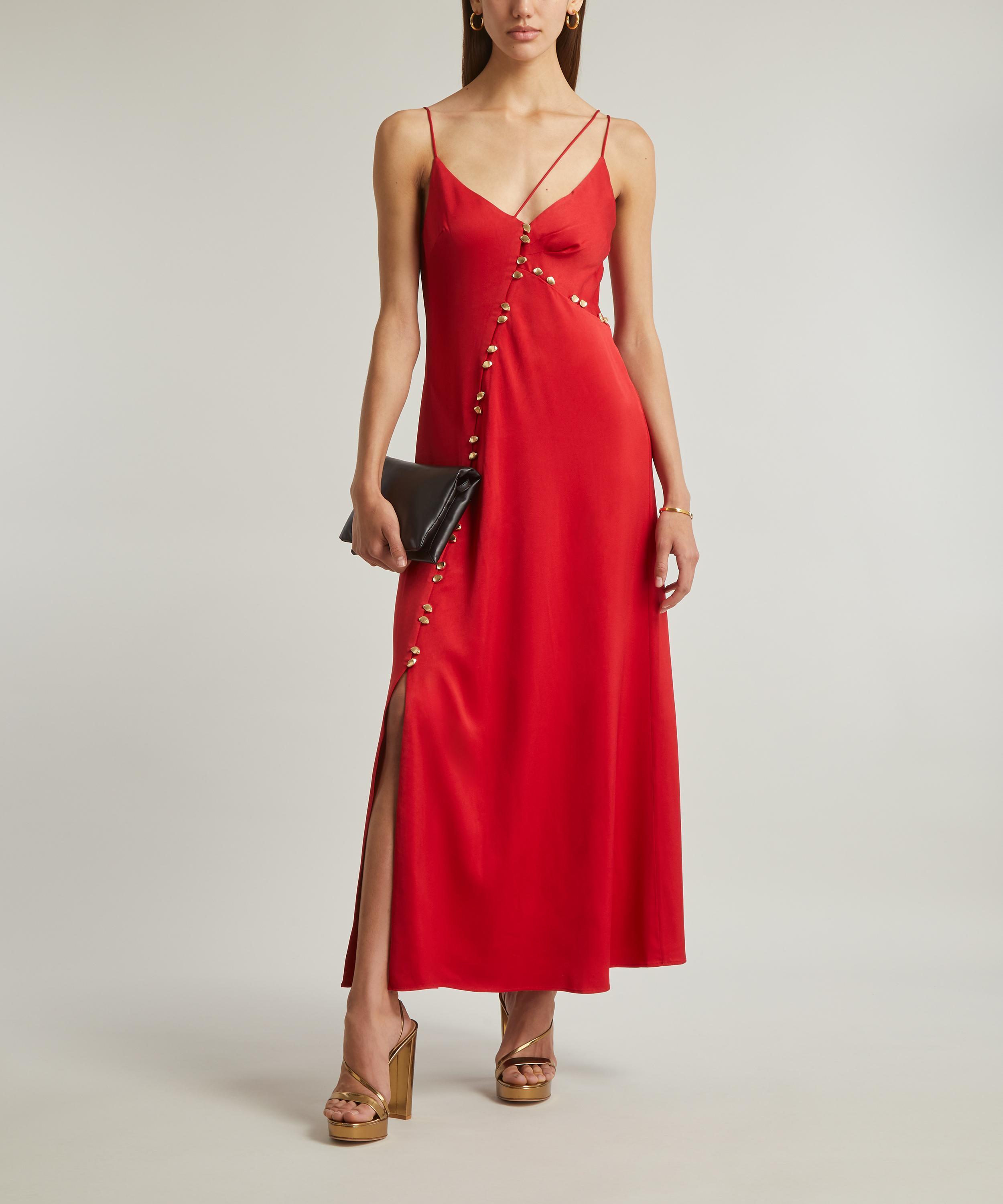 【Aje.】Riddle Button Down Maxi Dress Riddle Button Down Maxi Dress | Scarlet Red | Aje – Aje ROW