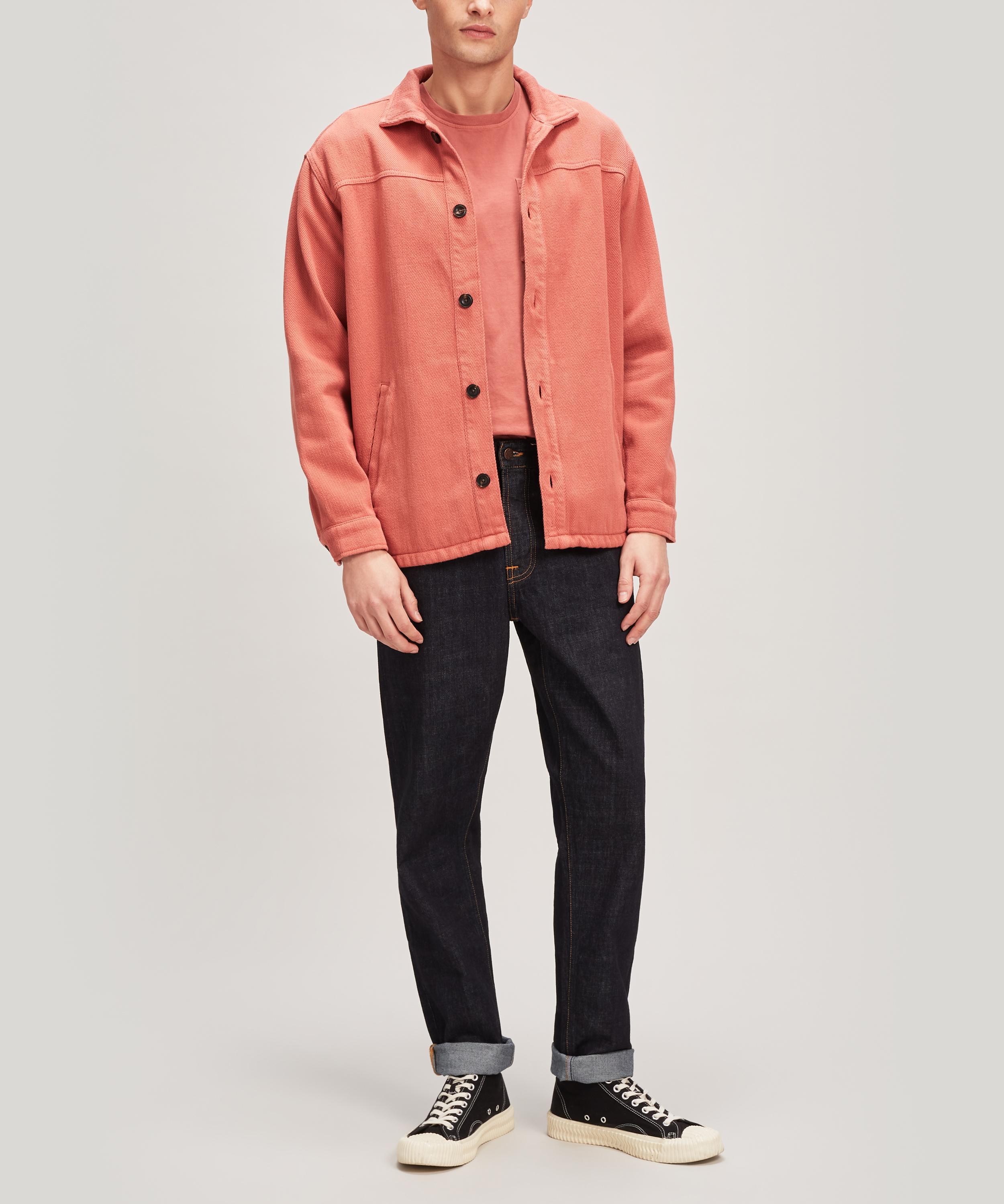elias twill overshirt black