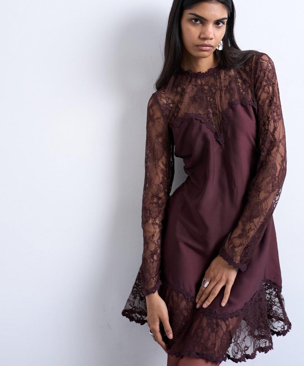 victoria lace dress Victorian Style Lace Dress (Children & Adult) Children's size -Size 4 / Black / Short sleeves I Retro Fairy main image 1