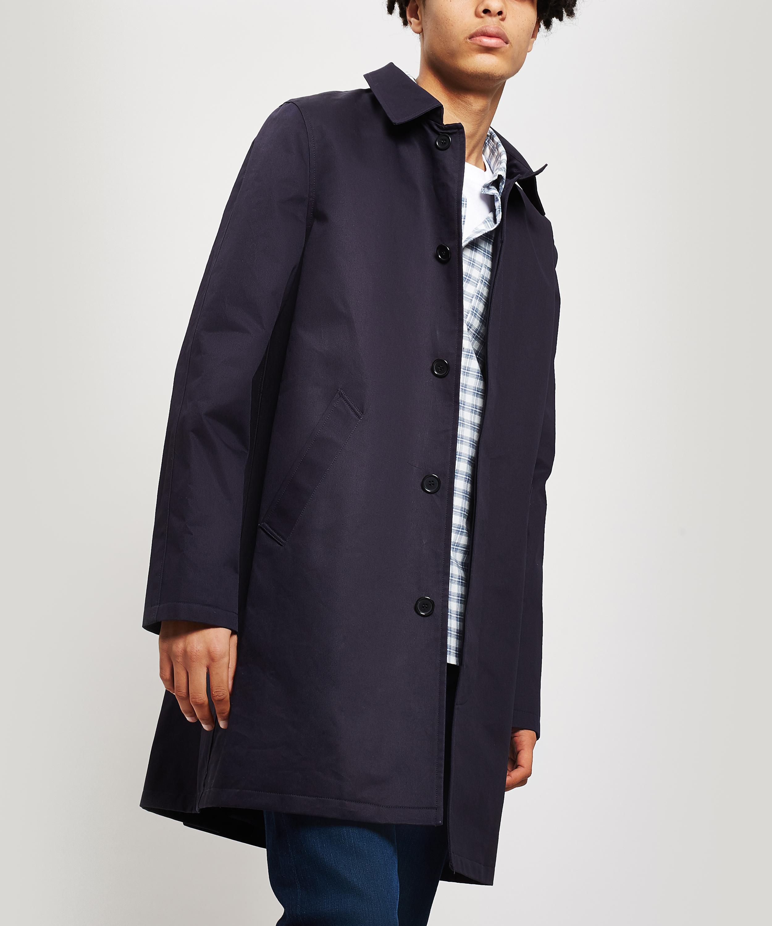 navy mackintosh coat