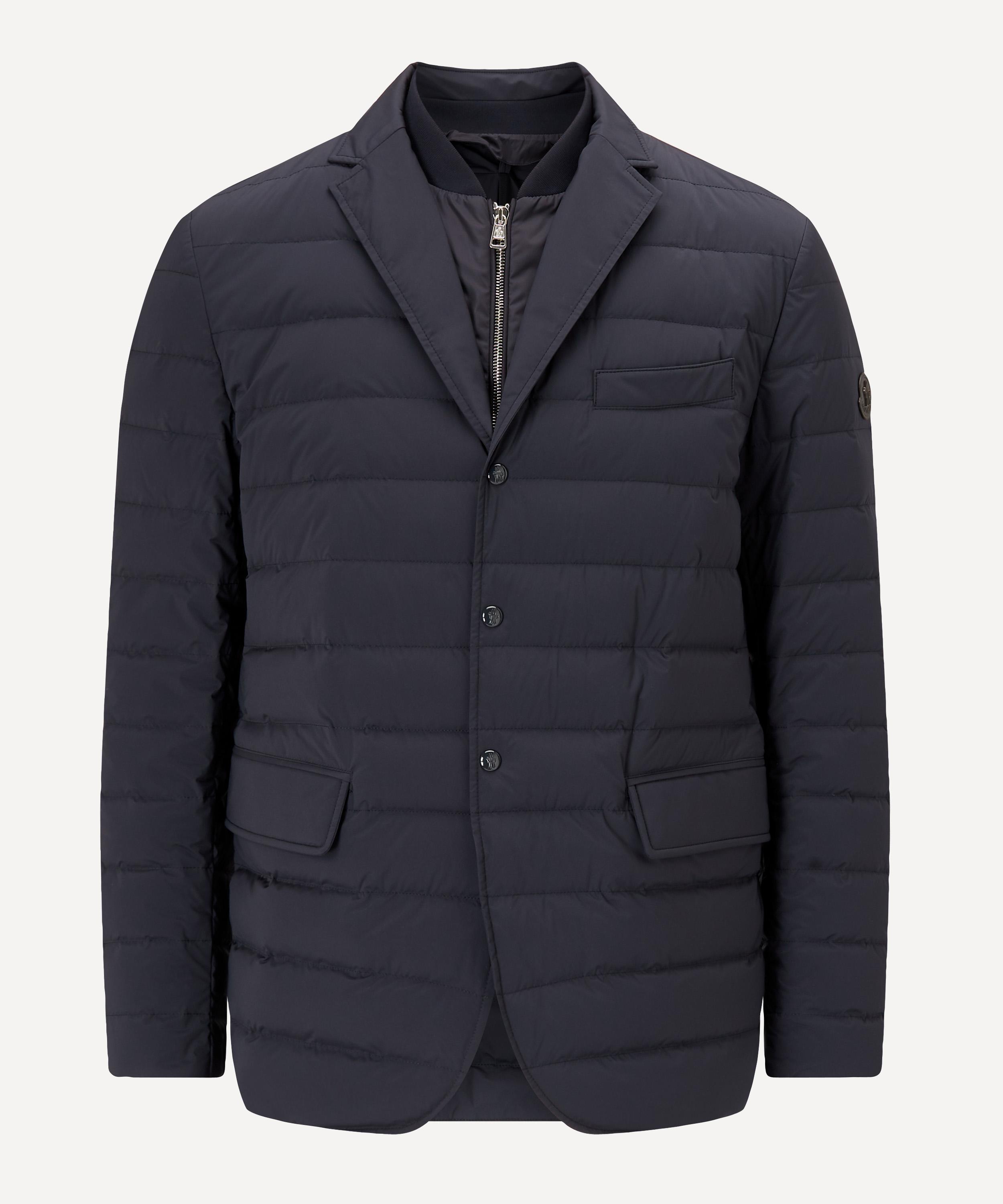Moncler Goose Cyprien Down-filled Technical Blazer in Navy (Blue 