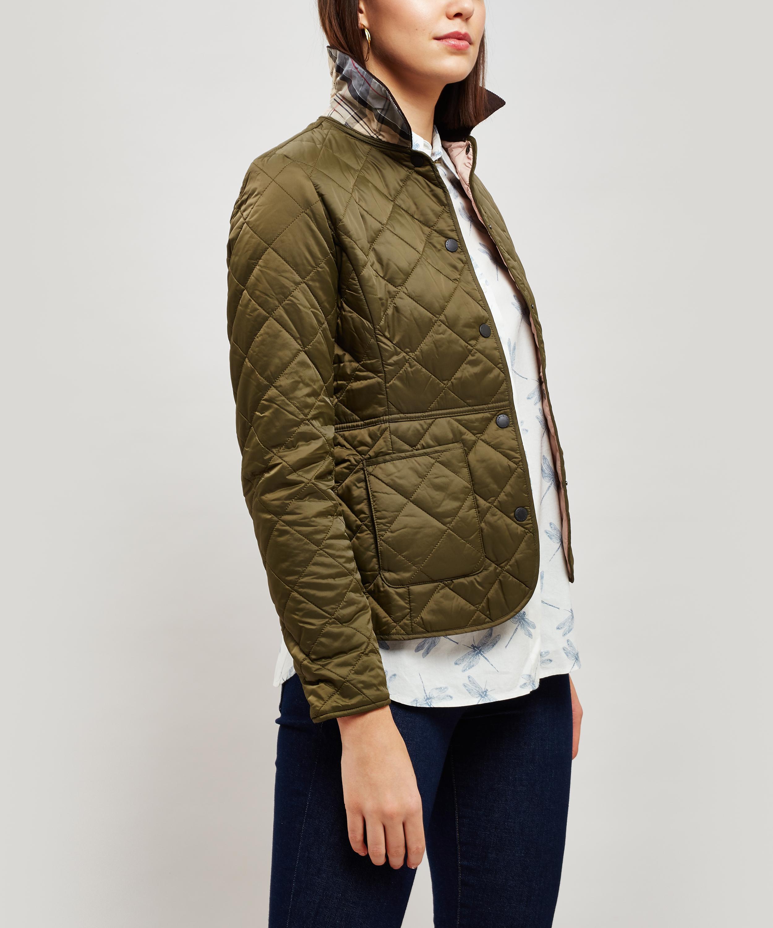 barbour deveron quilted jacket navy