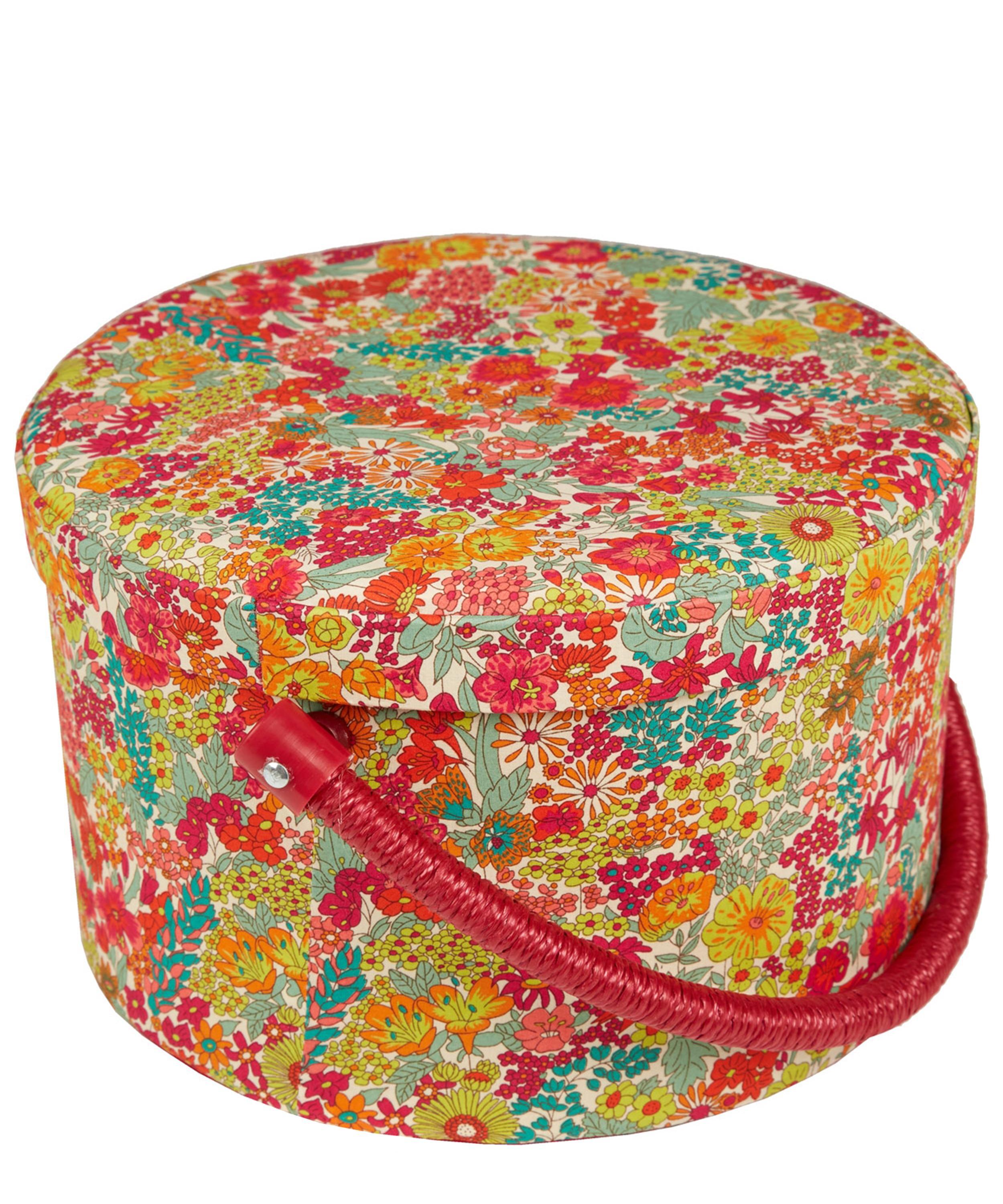 Liberty Round Sewing Box in Red - Lyst