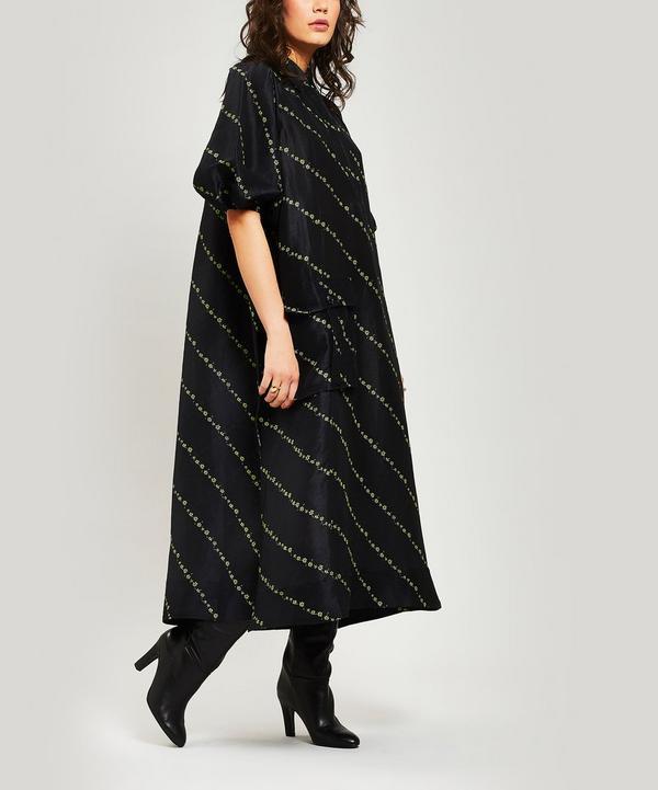 silk linen dress