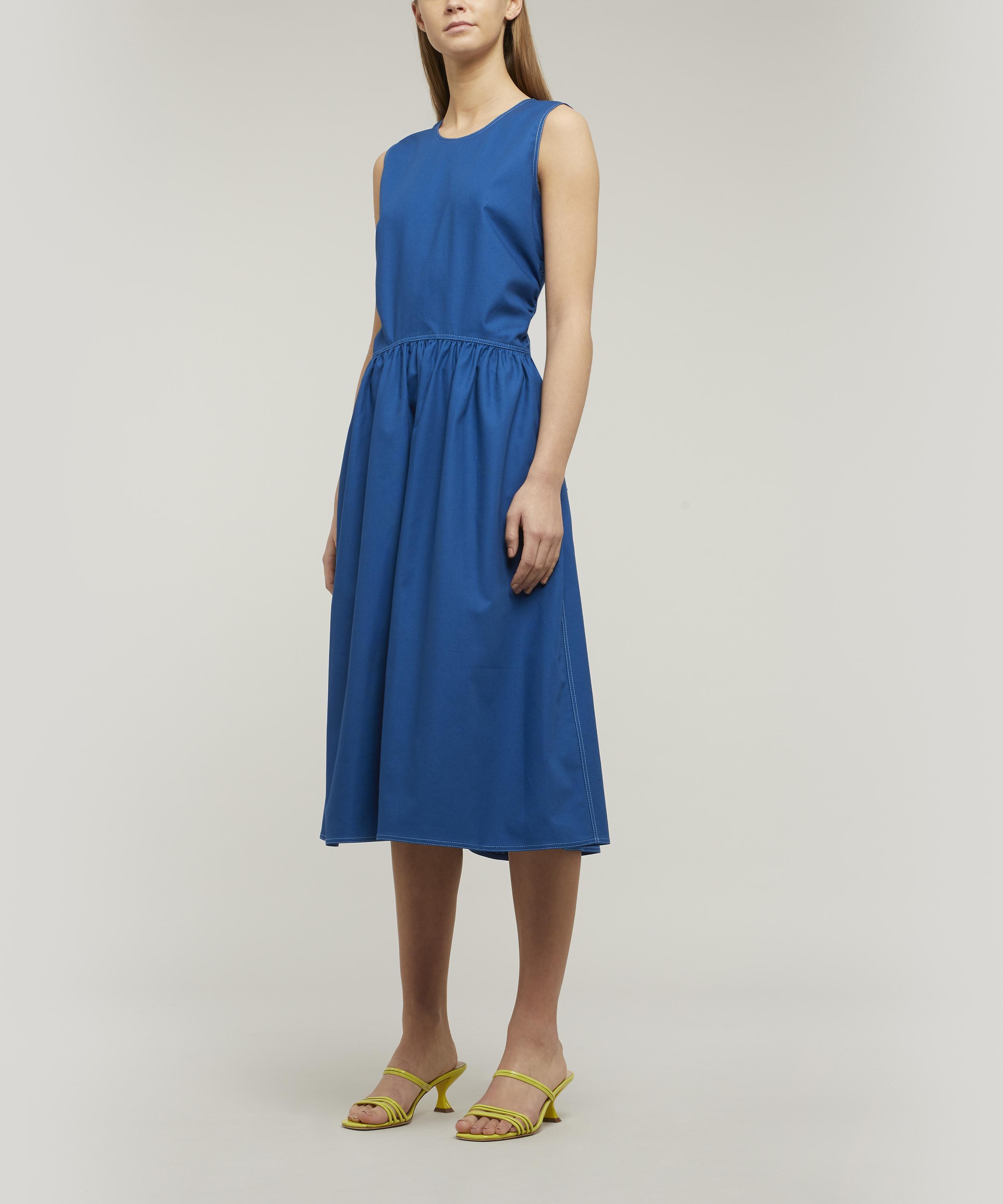 Sies Marjan Violetta Cotton-canvas Dress in Blue - Lyst