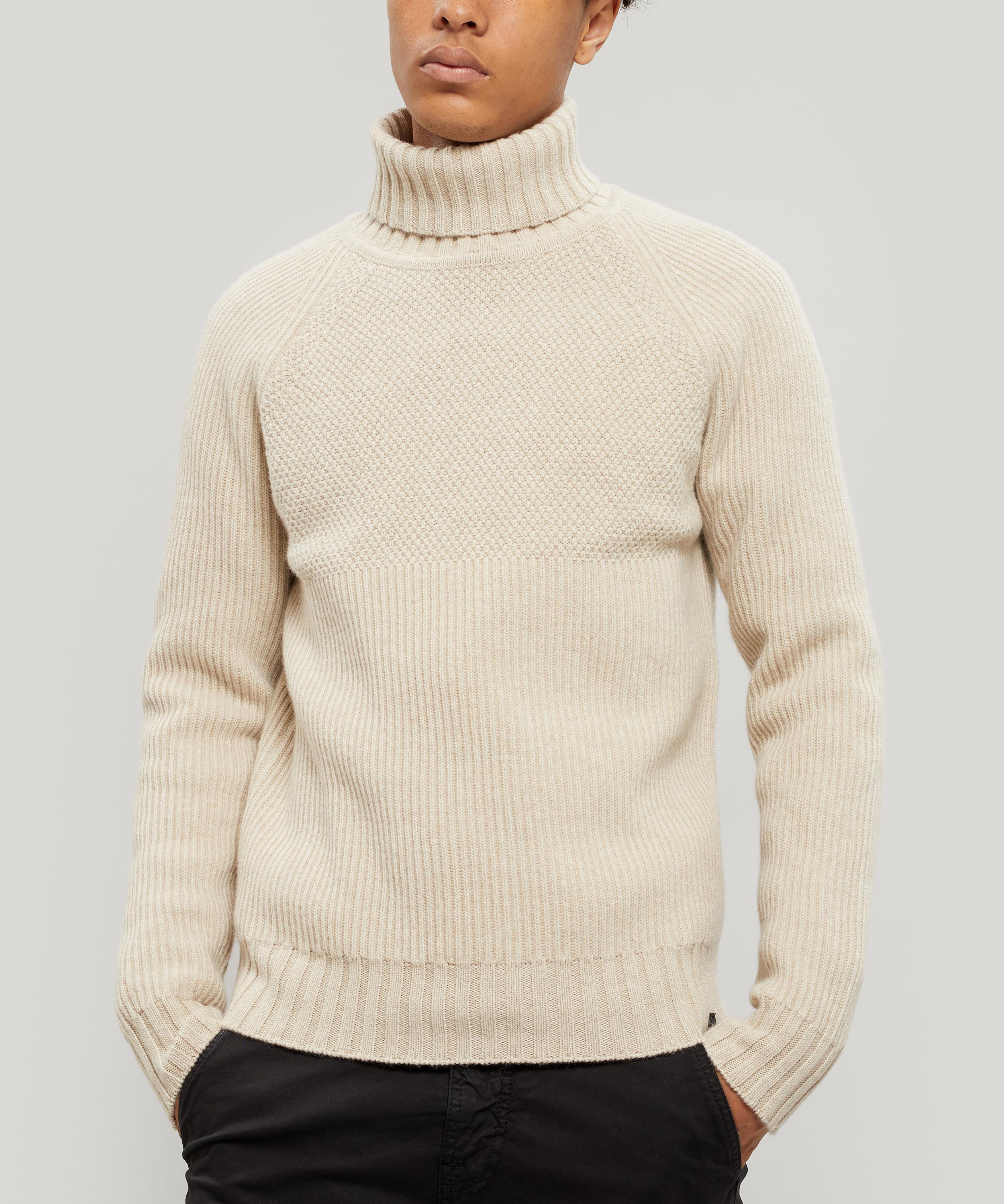 Belstaff Wool Marine Roll Neck in Oatmeal (Natural) for Men | Lyst Canada