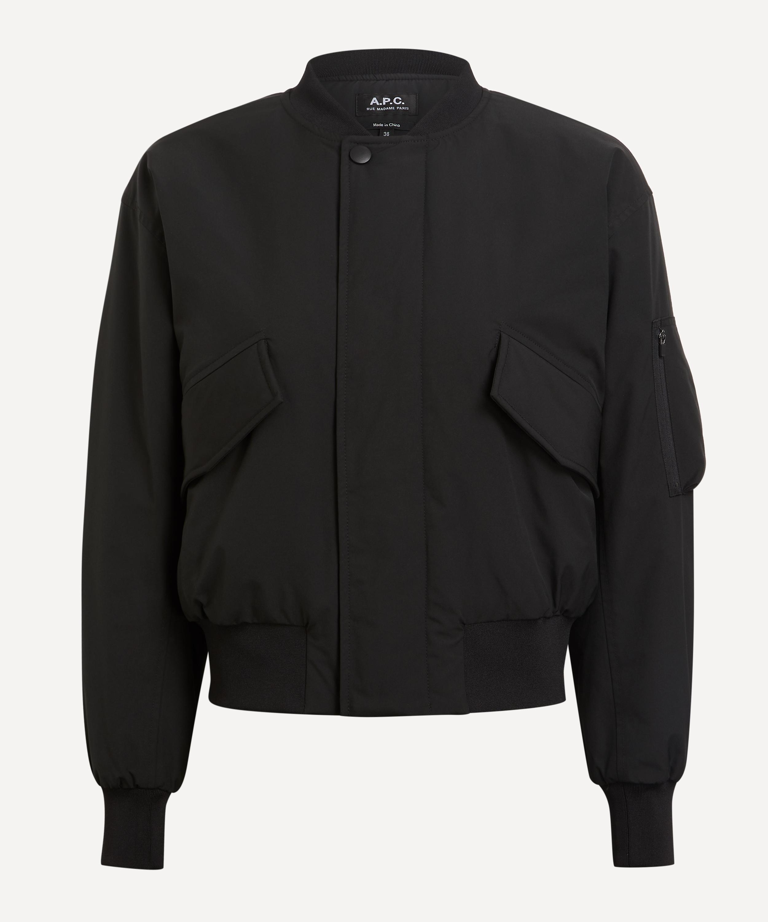 A.P.C. Hayley Bomber Jacket in Black Lyst UK