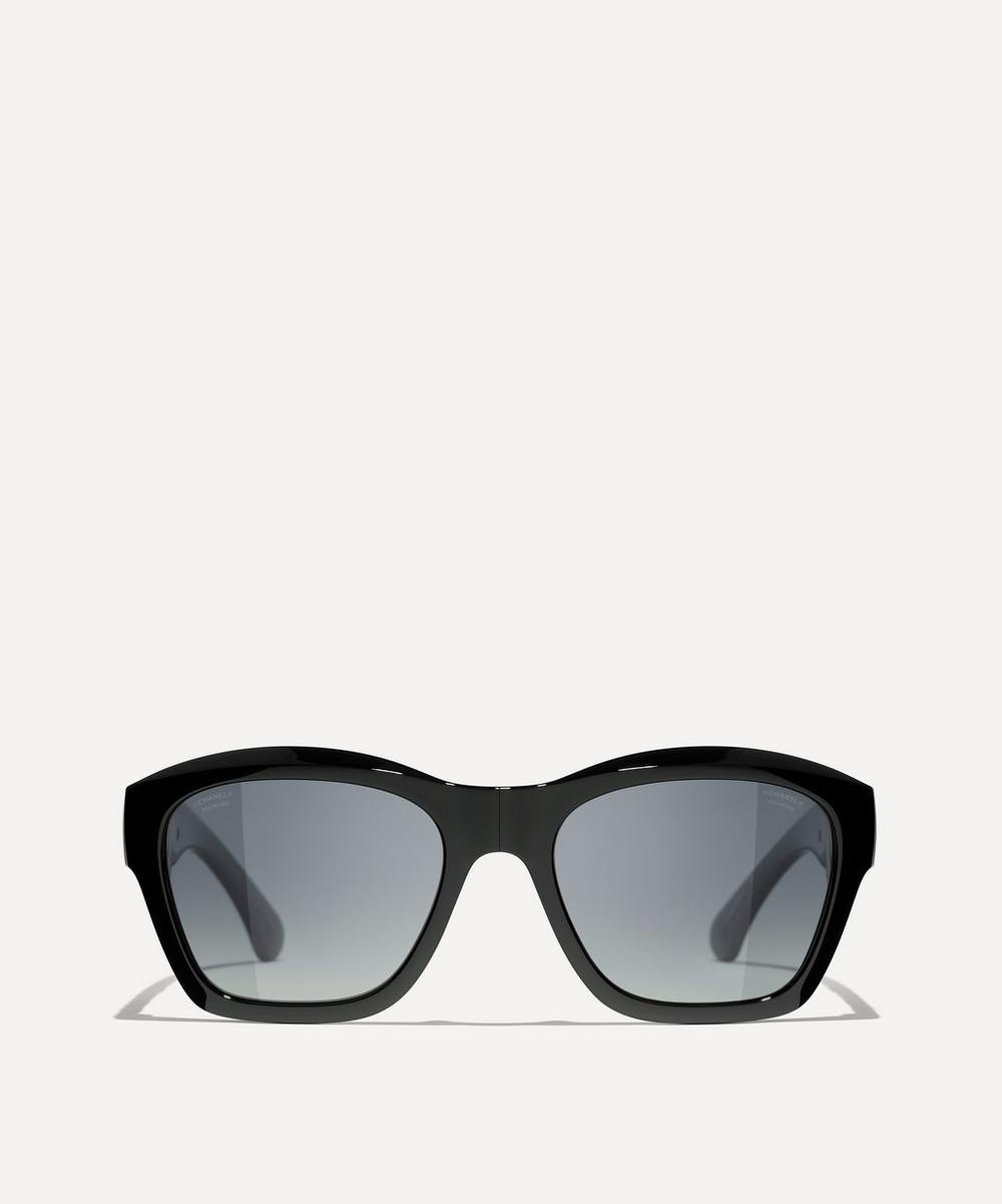 CHANEL Square Sunglasses in Black Lyst UK