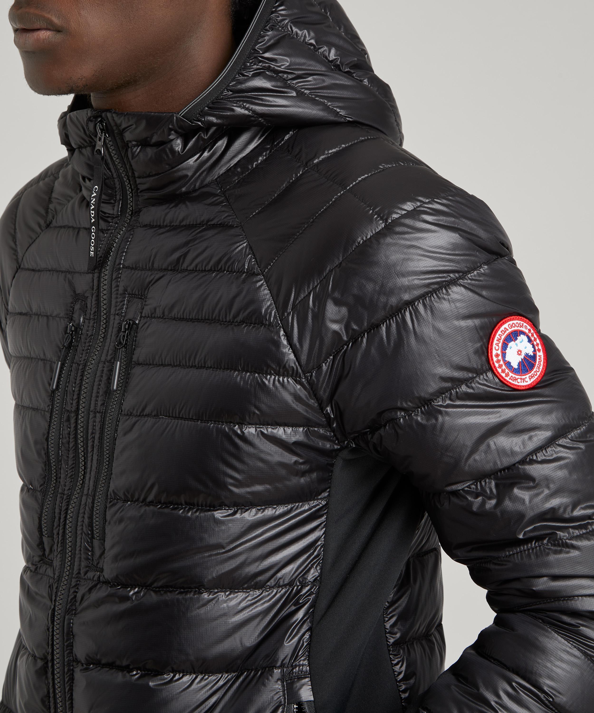Canada Goose Hybridge Lite Tech Down Hooded Jacket in Black for Men Lyst