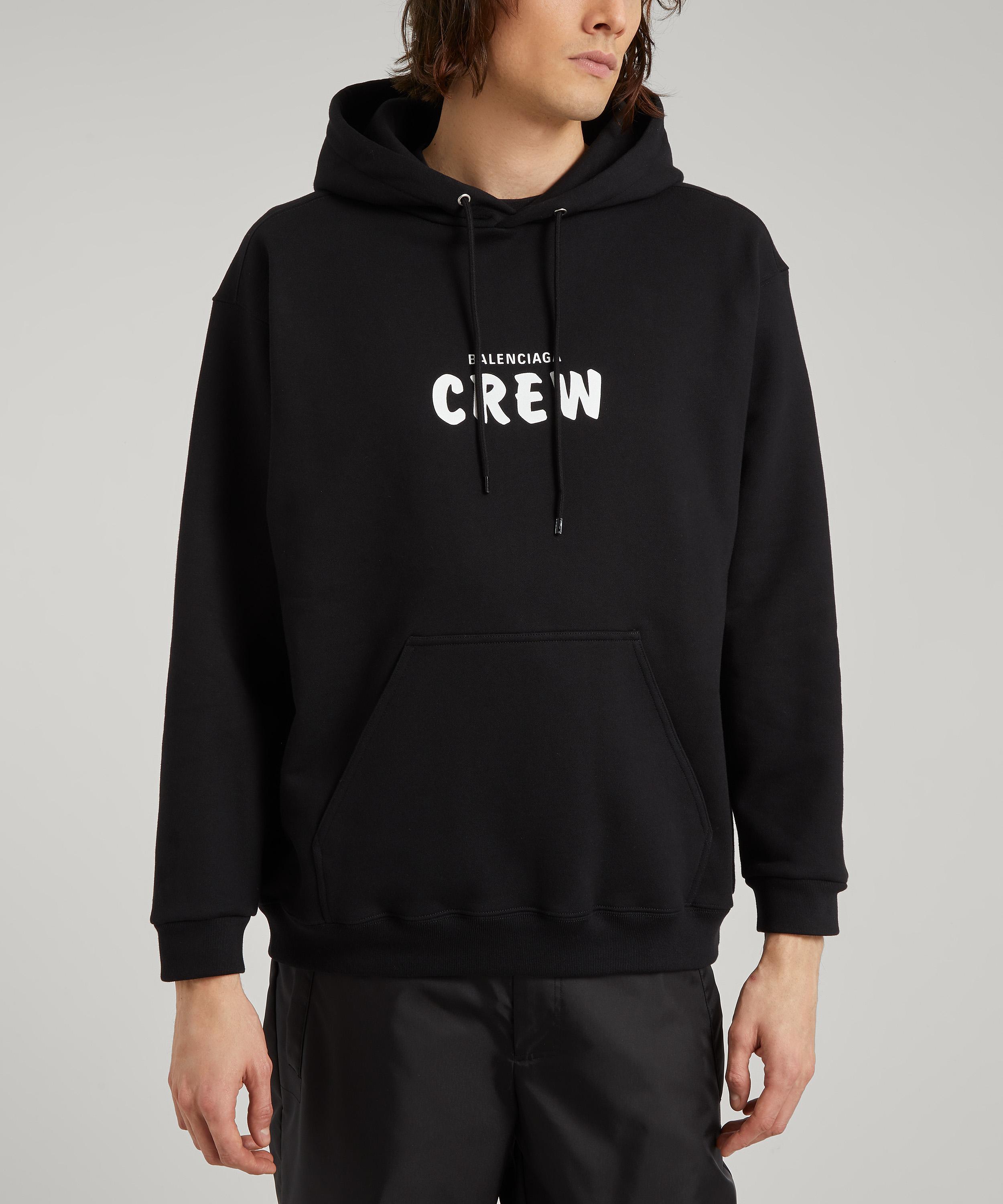 balenciaga black logo hoodie