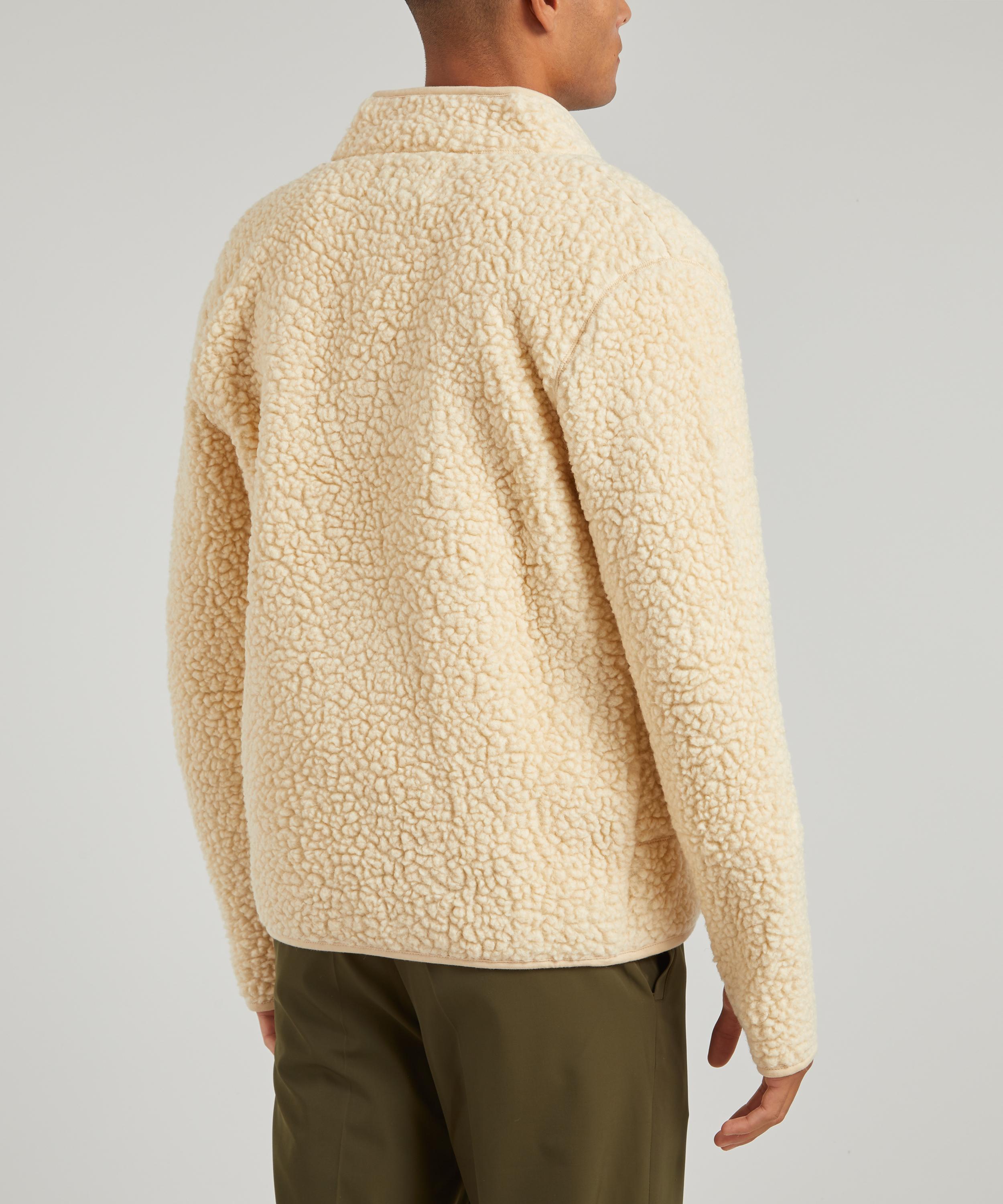 Nn07 Mort 3443 Wool Blend Sherpa Fleece Jacket In Natural For Men Lyst