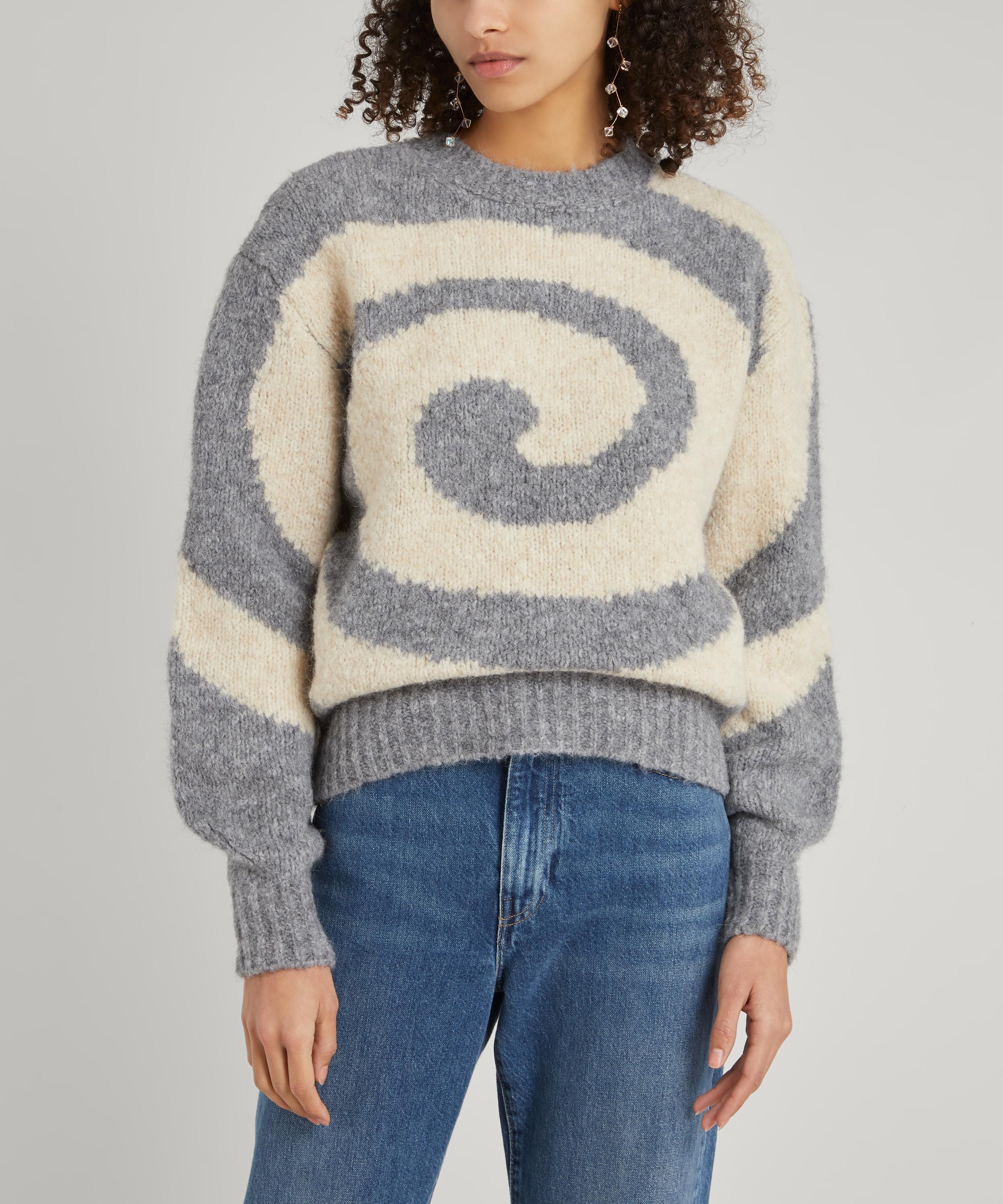 swirl knit jumper