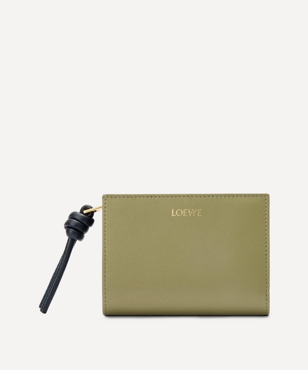 Loewe Knot Compact Wallet in Green | Lyst