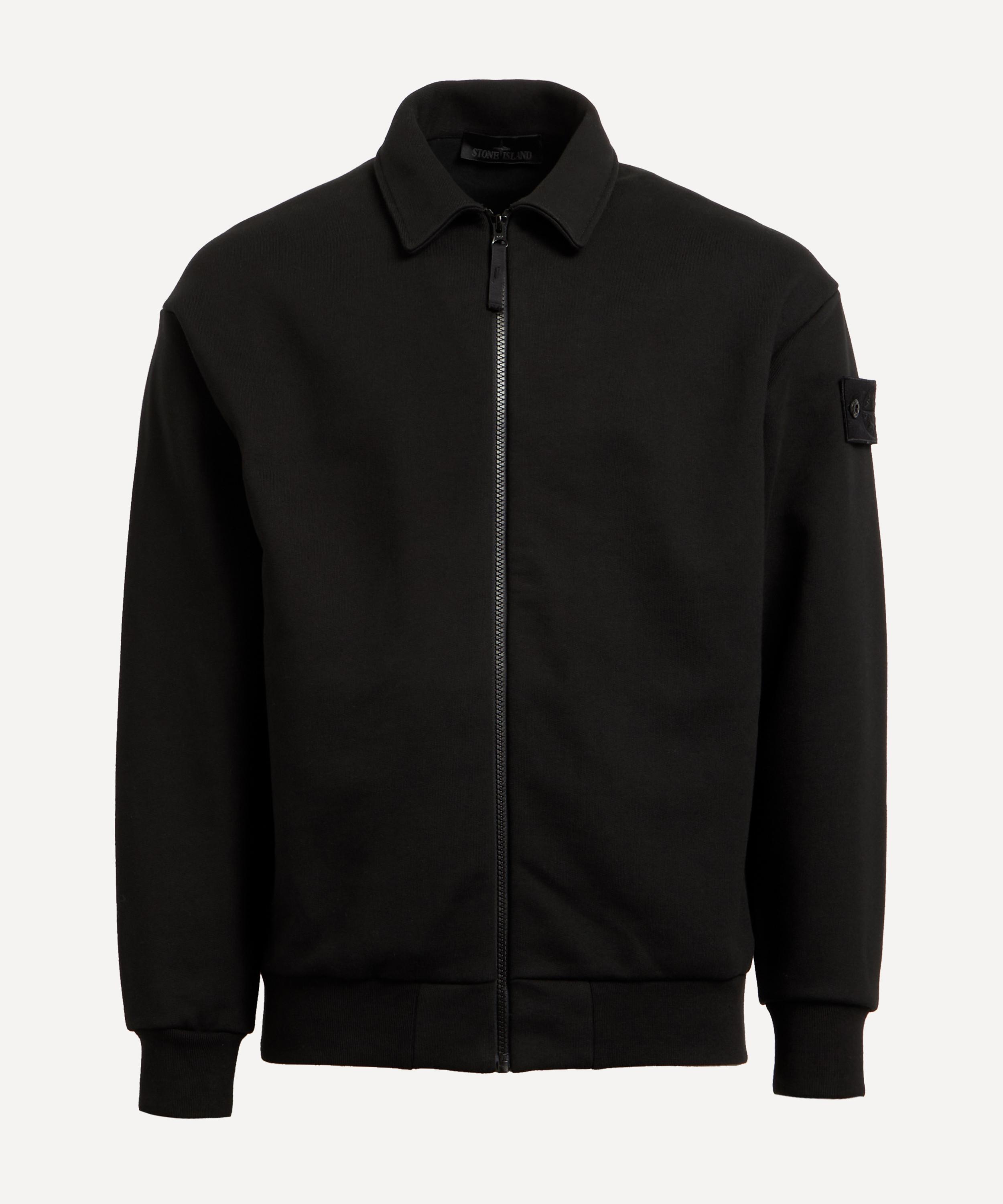 Stone Island Mens Ghost Piece Zipped Jacket in Black for Men | Lyst UK