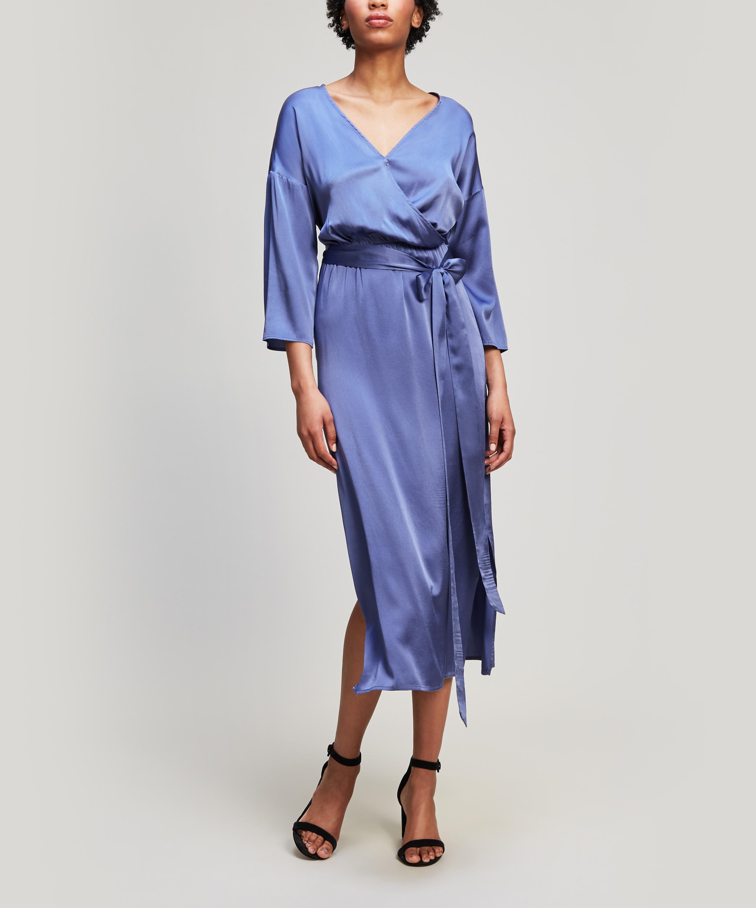Paloma Wool Silk Leonor Wrap Midi-dress ...