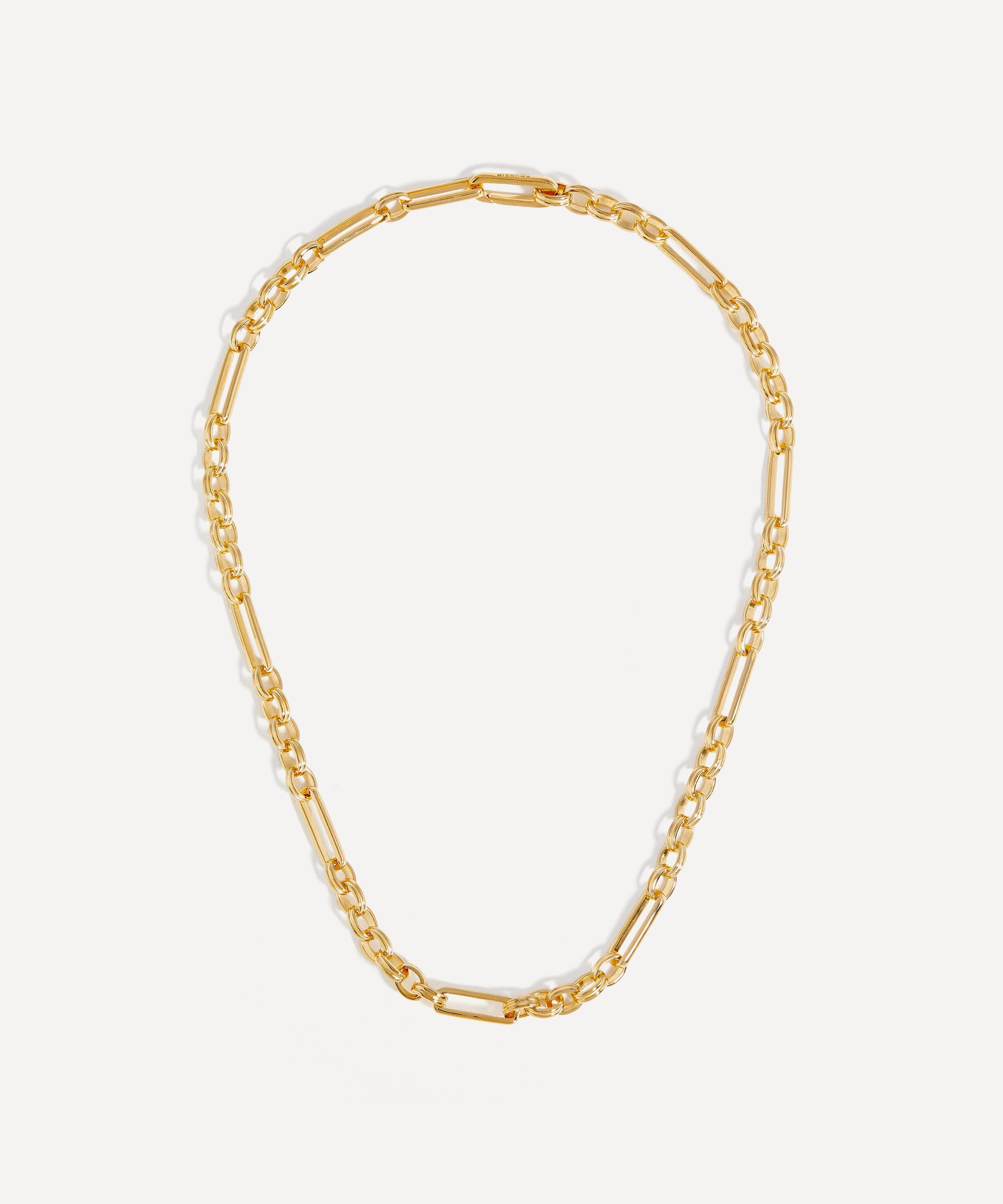 Missoma 18ct Gold-plated Axiom Chain Necklace in Metallic | Lyst UK